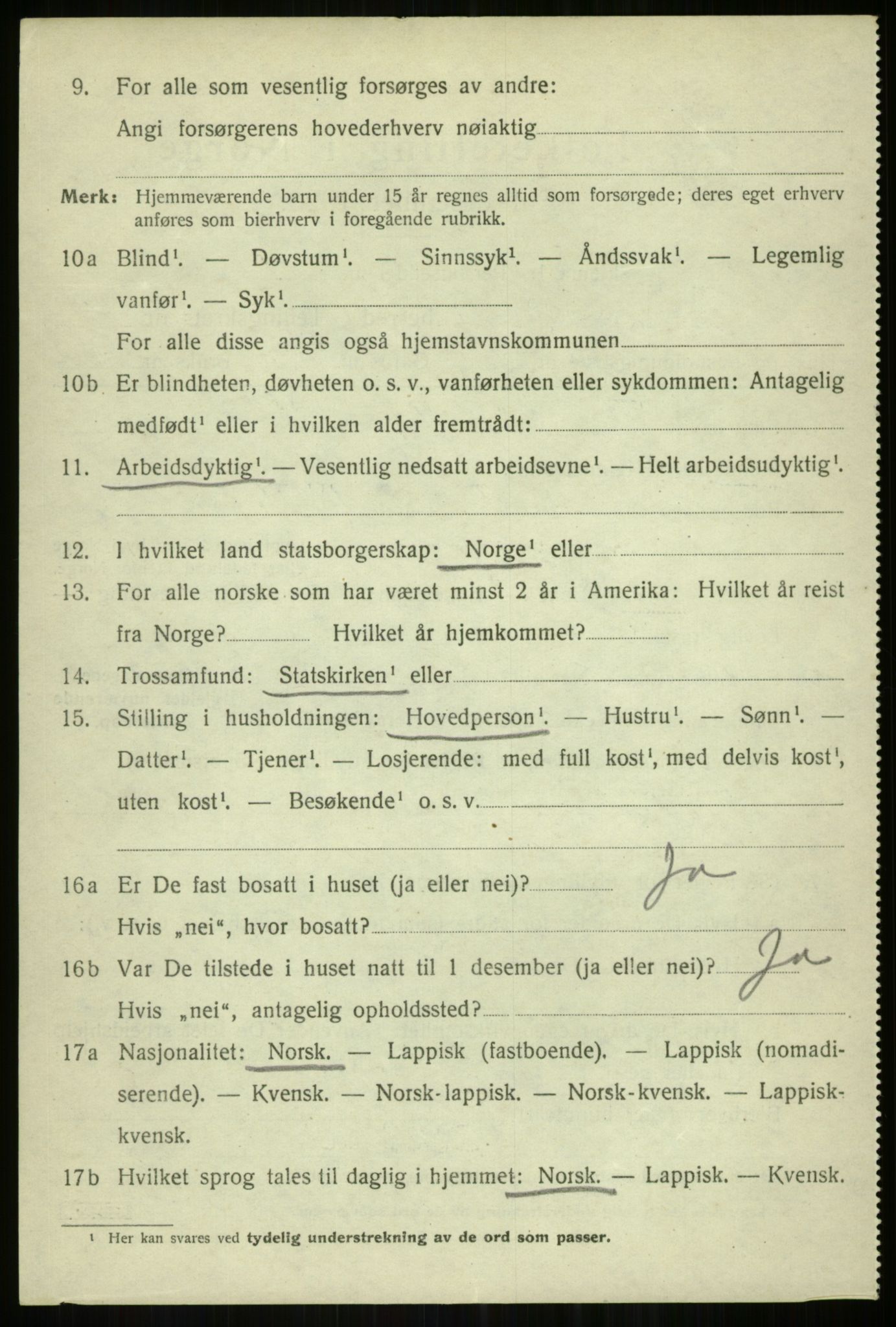 SATØ, 1920 census for Tromsøysund, 1920, p. 6231