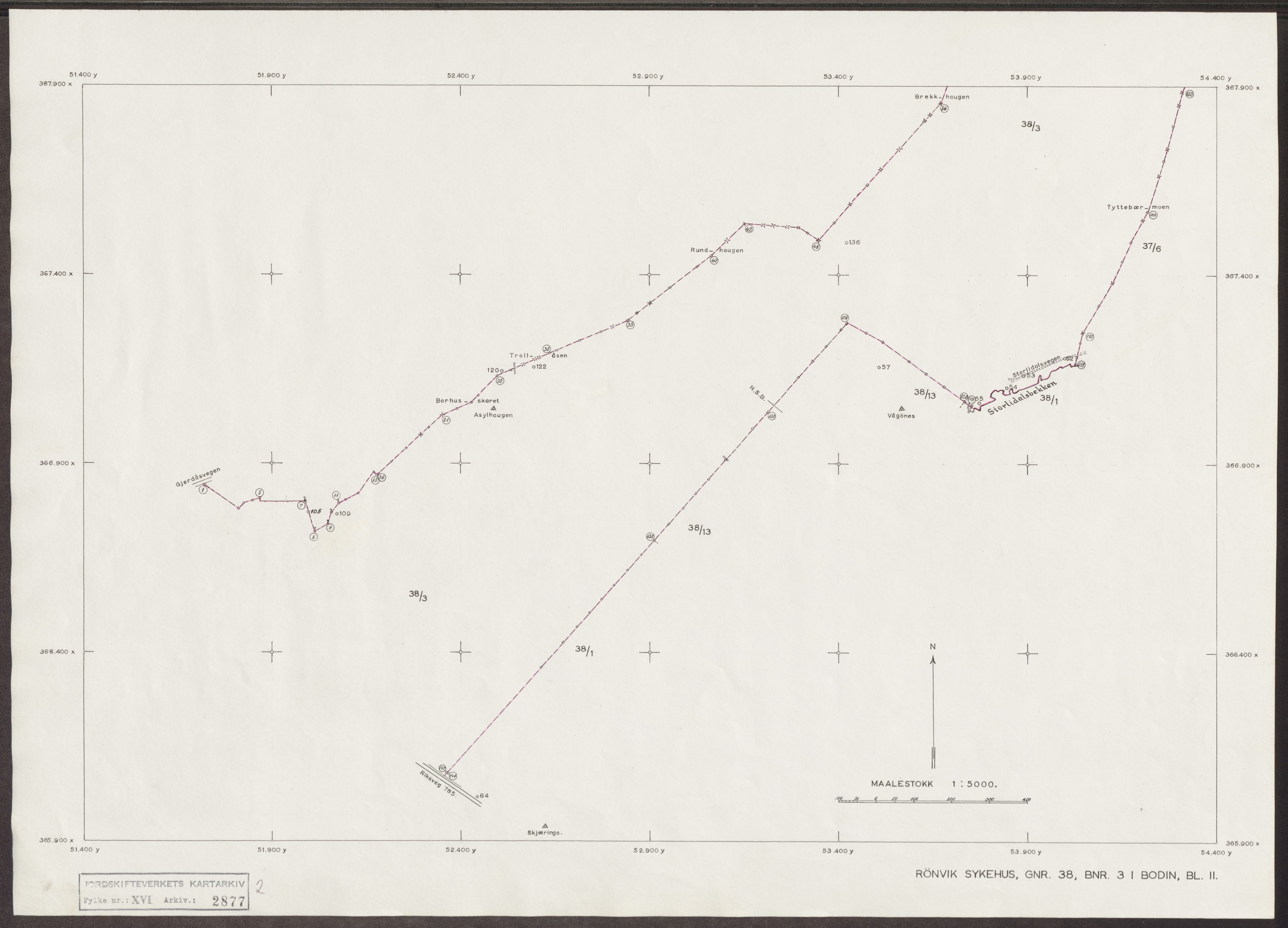 Jordskifteverkets kartarkiv, RA/S-3929/T, 1859-1988, p. 3733