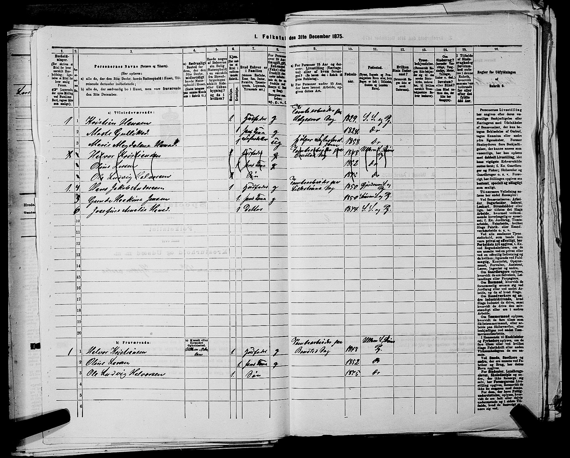 RA, 1875 census for 0231P Skedsmo, 1875, p. 933