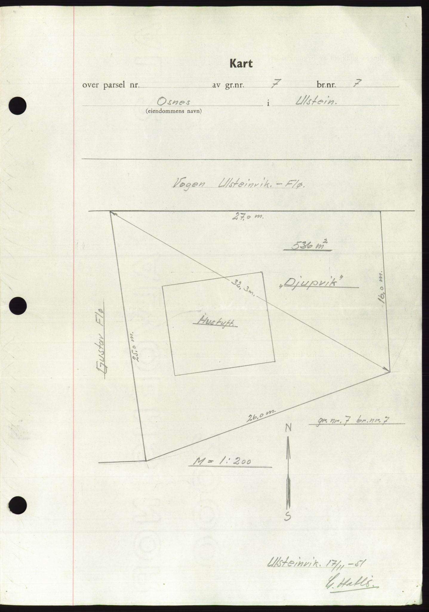 Søre Sunnmøre sorenskriveri, AV/SAT-A-4122/1/2/2C/L0090: Mortgage book no. 16A, 1951-1951, Diary no: : 2425/1951