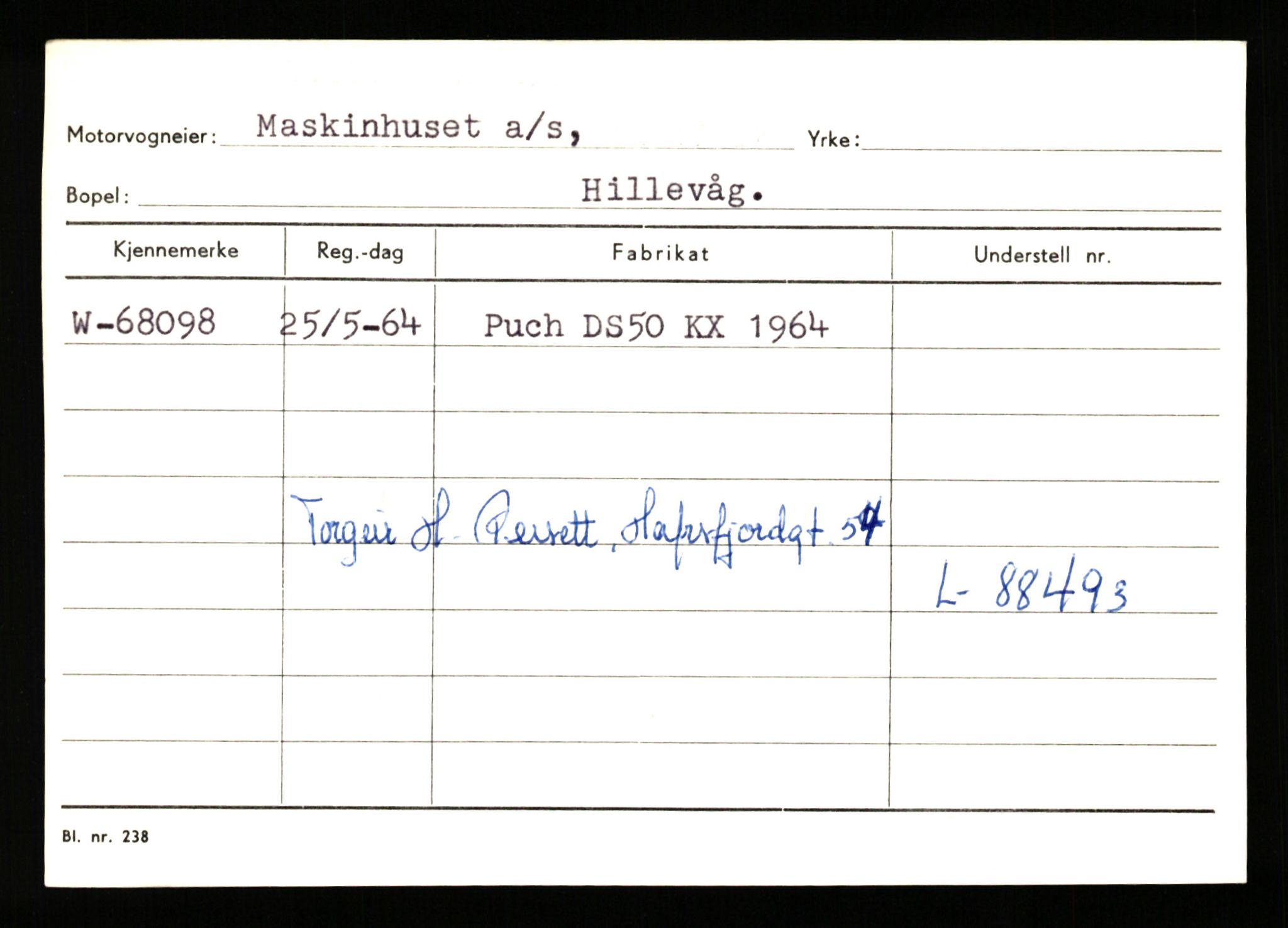 Stavanger trafikkstasjon, AV/SAST-A-101942/0/G/L0008: Registreringsnummer: 67519 - 84533, 1930-1971, p. 41