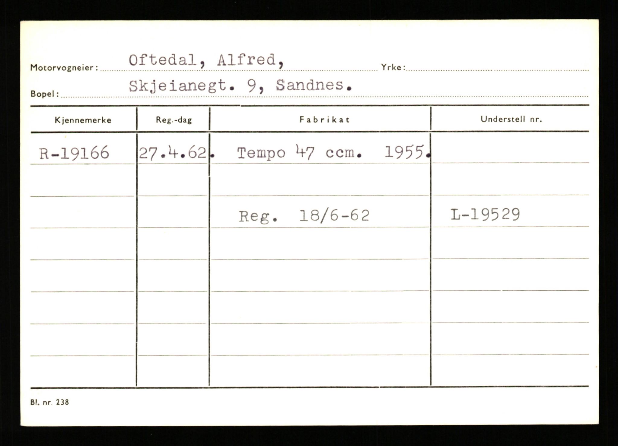 Stavanger trafikkstasjon, AV/SAST-A-101942/0/G/L0004: Registreringsnummer: 15497 - 22957, 1930-1971, p. 1549