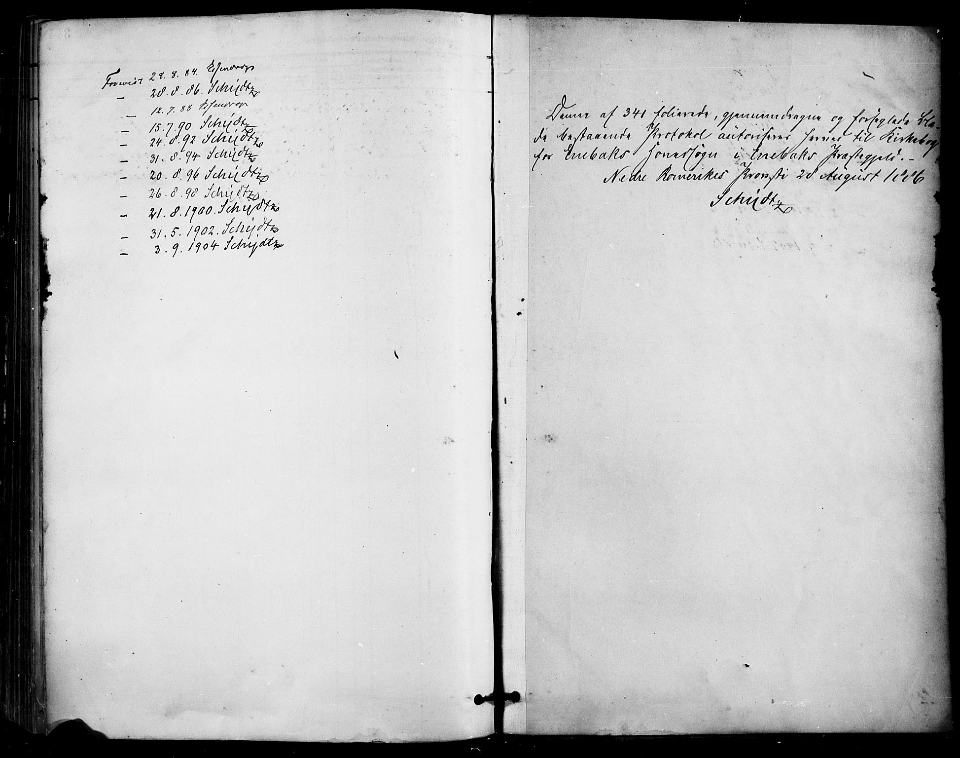 Enebakk prestekontor Kirkebøker, SAO/A-10171c/F/Fa/L0016: Parish register (official) no. I 16, 1883-1898