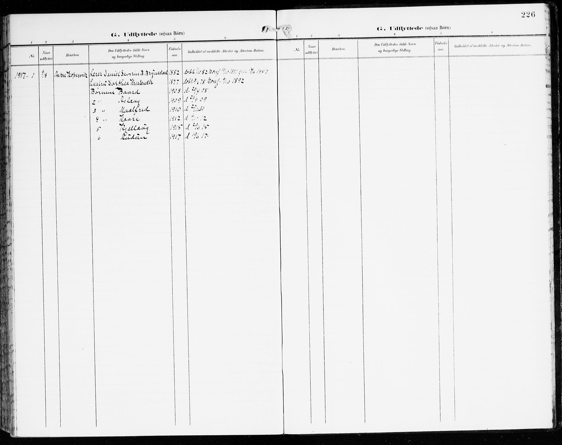 Innvik sokneprestembete, SAB/A-80501: Parish register (official) no. C 2, 1900-1920, p. 226