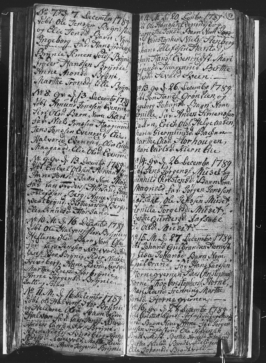 Romedal prestekontor, SAH/PREST-004/L/L0001: Parish register (copy) no. 1, 1785-1794, p. 37