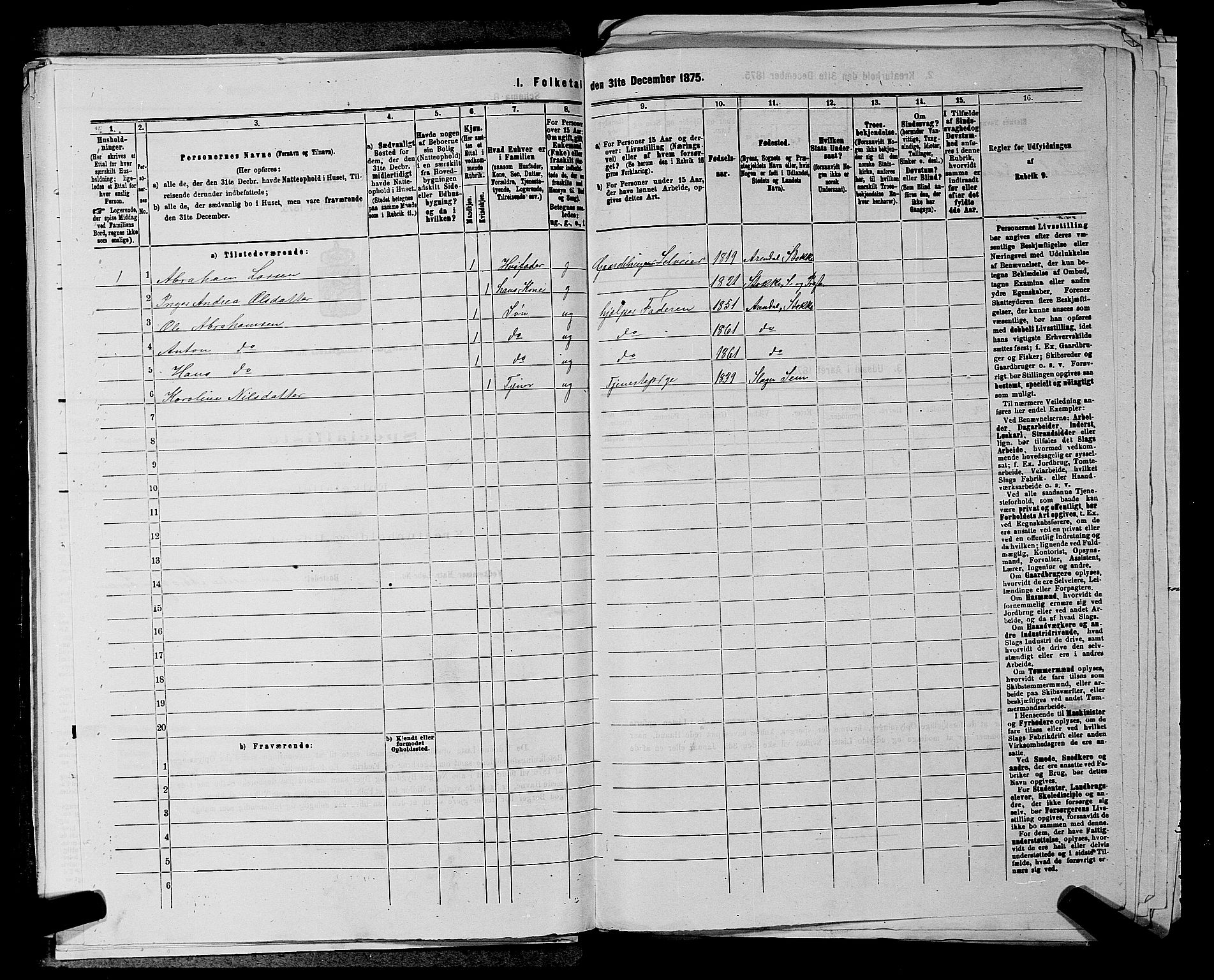 SAKO, 1875 census for 0721P Sem, 1875, p. 276