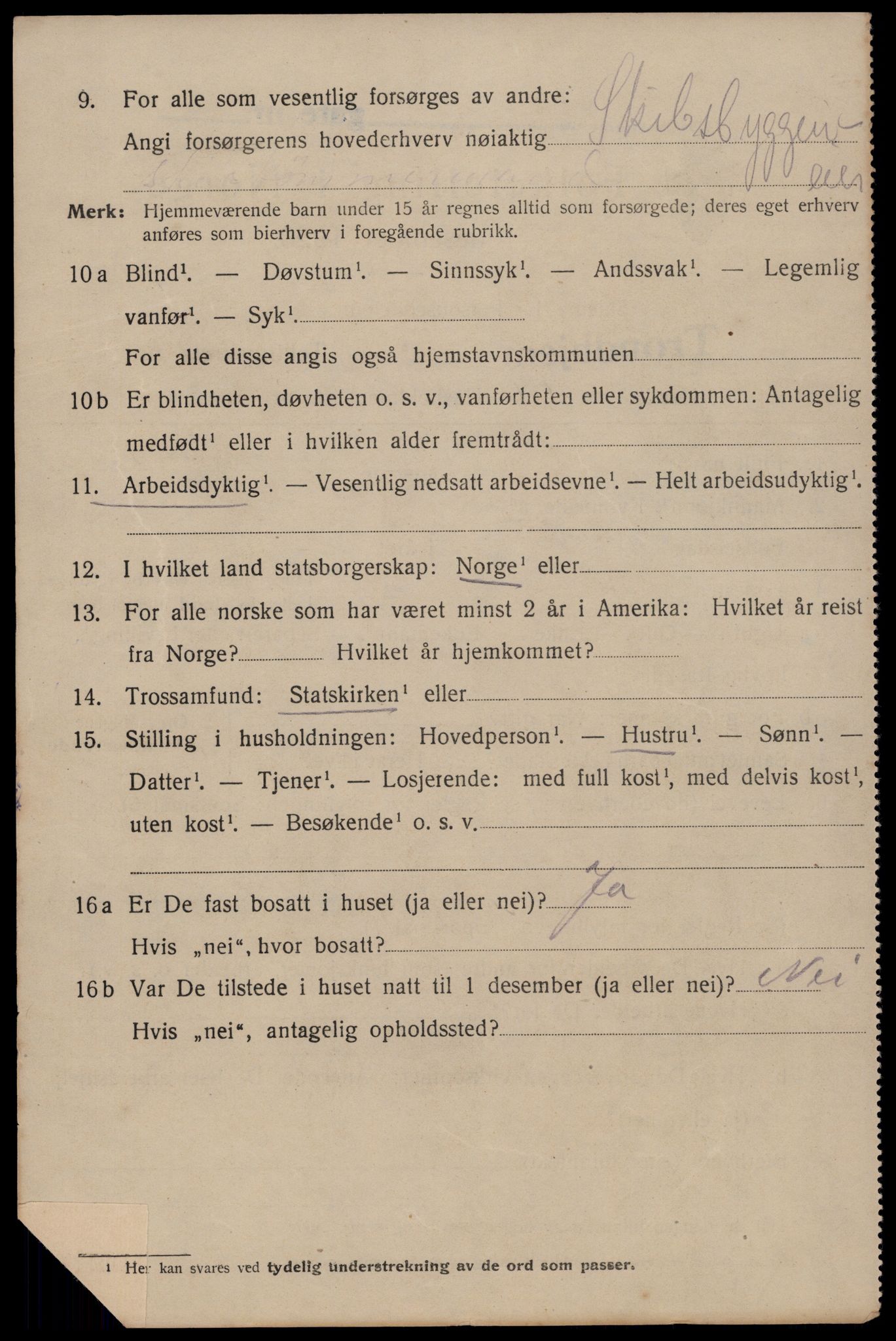 SAT, 1920 census for Trondheim, 1920, p. 106473