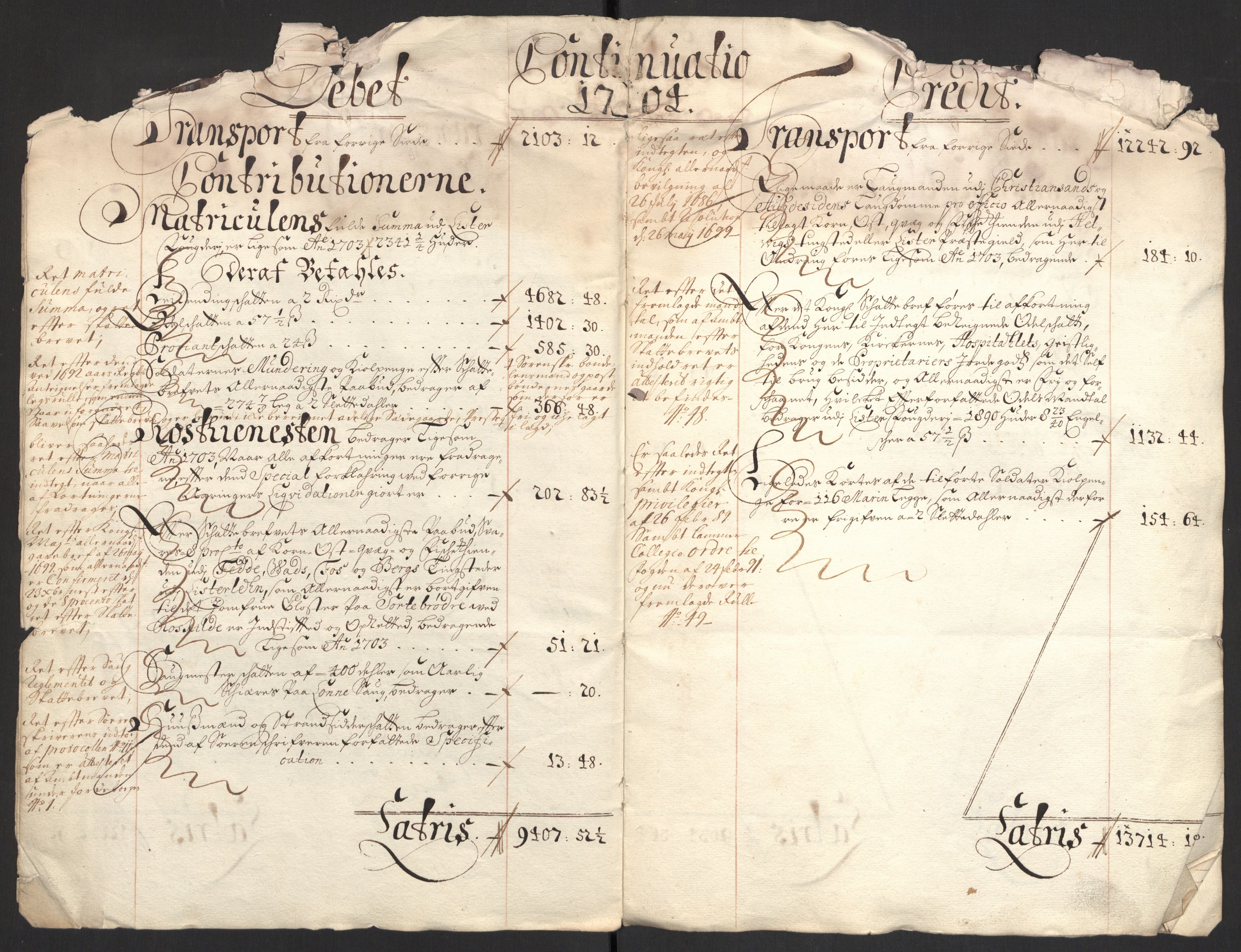 Rentekammeret inntil 1814, Reviderte regnskaper, Fogderegnskap, RA/EA-4092/R43/L2550: Fogderegnskap Lista og Mandal, 1703-1704, p. 225