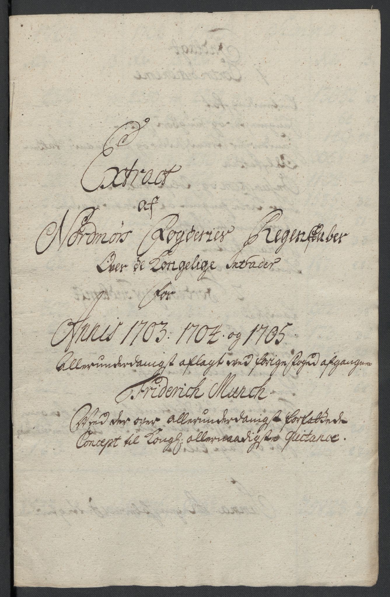 Rentekammeret inntil 1814, Reviderte regnskaper, Fogderegnskap, RA/EA-4092/R56/L3741: Fogderegnskap Nordmøre, 1705, p. 155