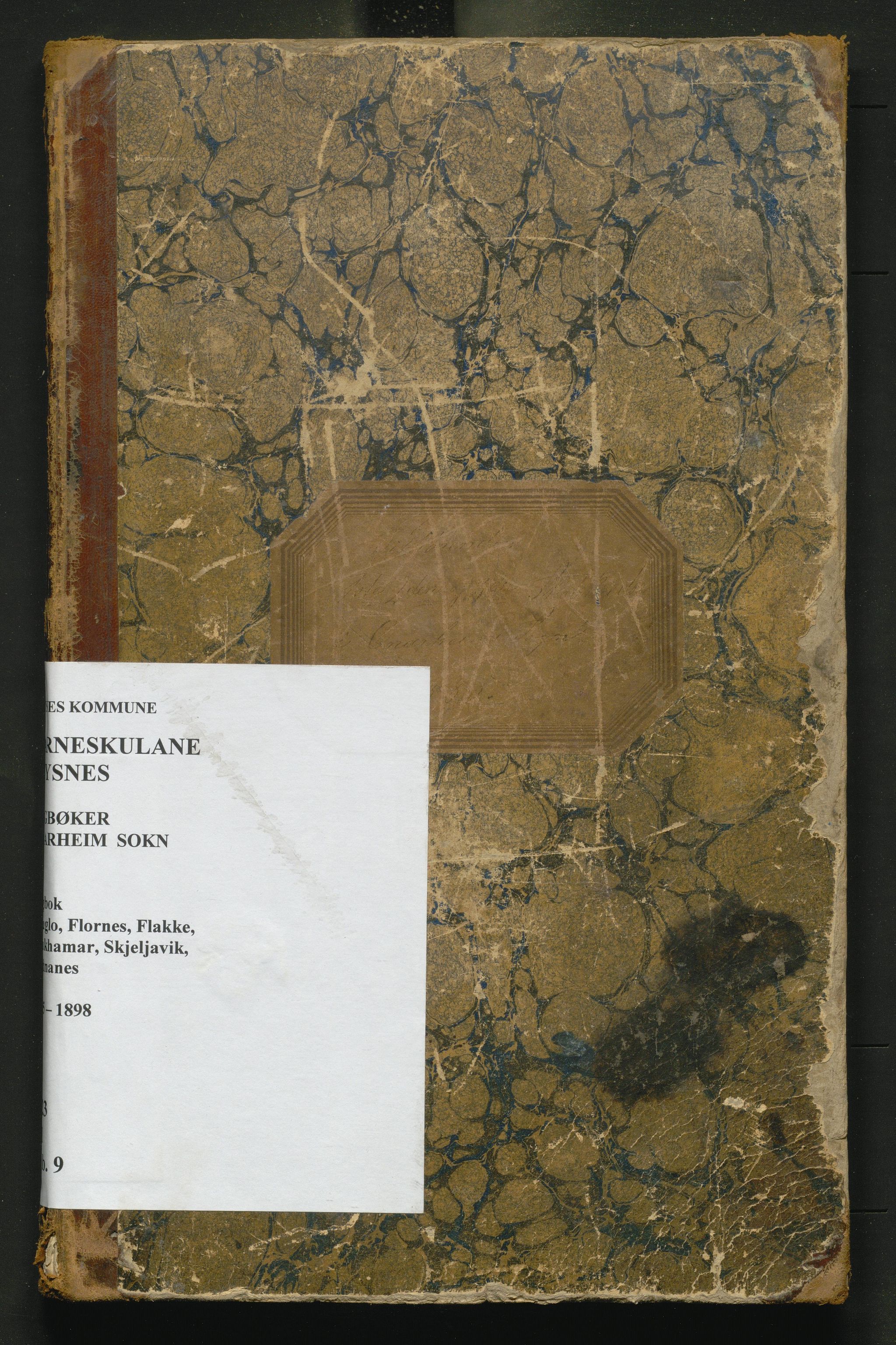 Tysnes kommune. Barneskulane, IKAH/1223-231/G/Ga/Gab/L0009: Dagbok for Sælø, Skorpe, Skade og Hodnanes krinsar, 1885-1898