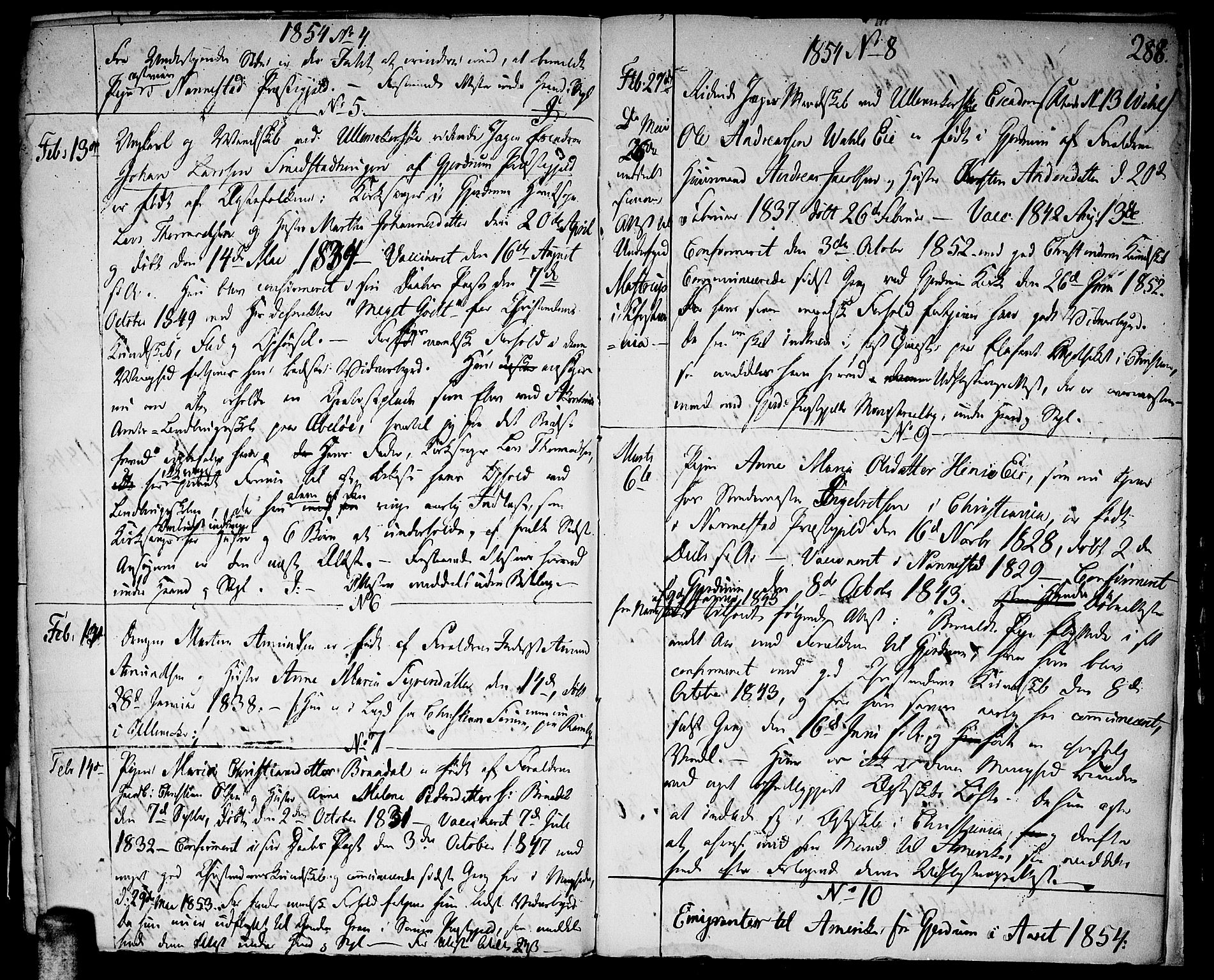 Gjerdrum prestekontor Kirkebøker, SAO/A-10412b/F/Fa/L0003: Parish register (official) no. I 3, 1798-1815, p. 288