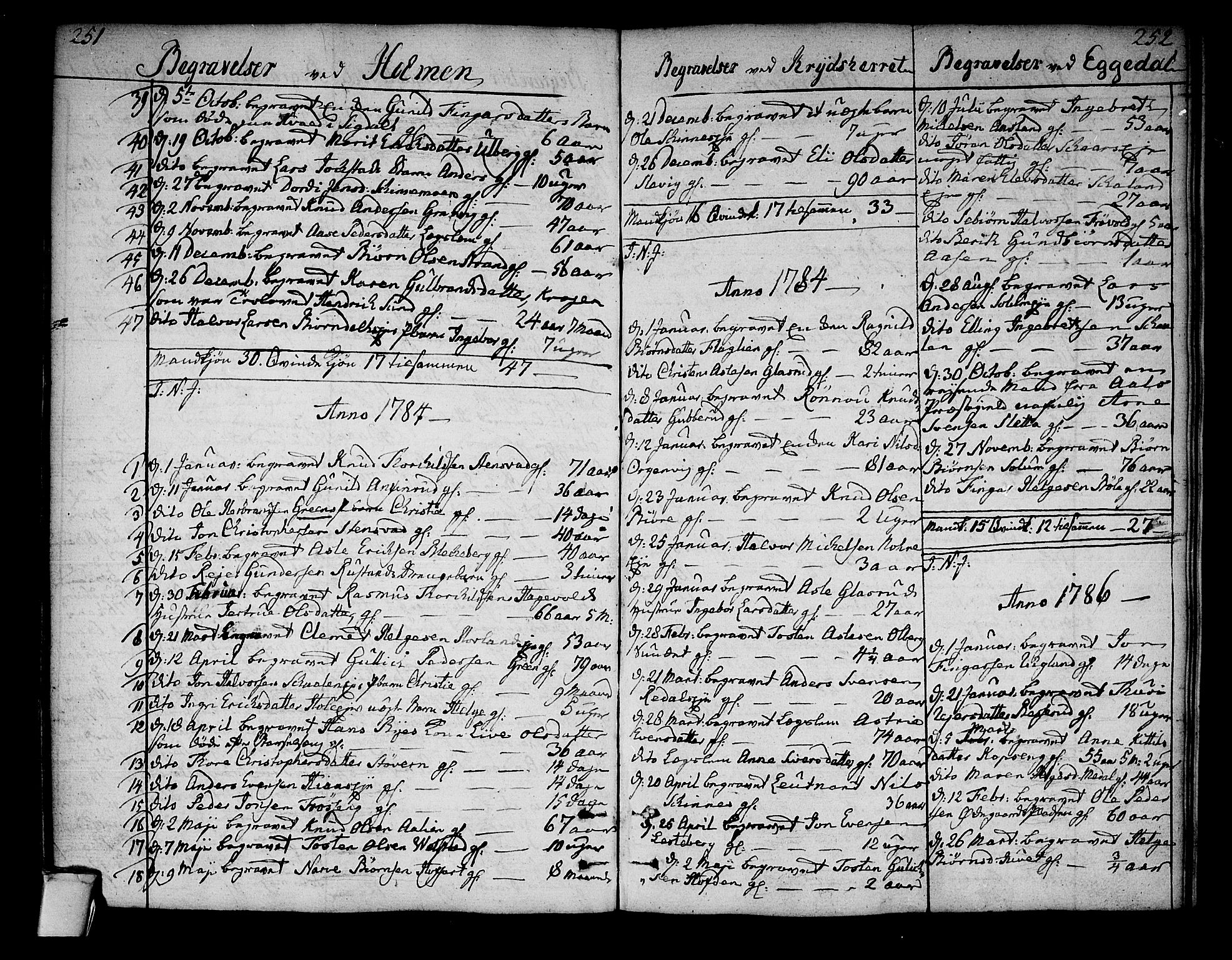 Sigdal kirkebøker, SAKO/A-245/F/Fa/L0002: Parish register (official) no. I 2, 1778-1792, p. 251-252