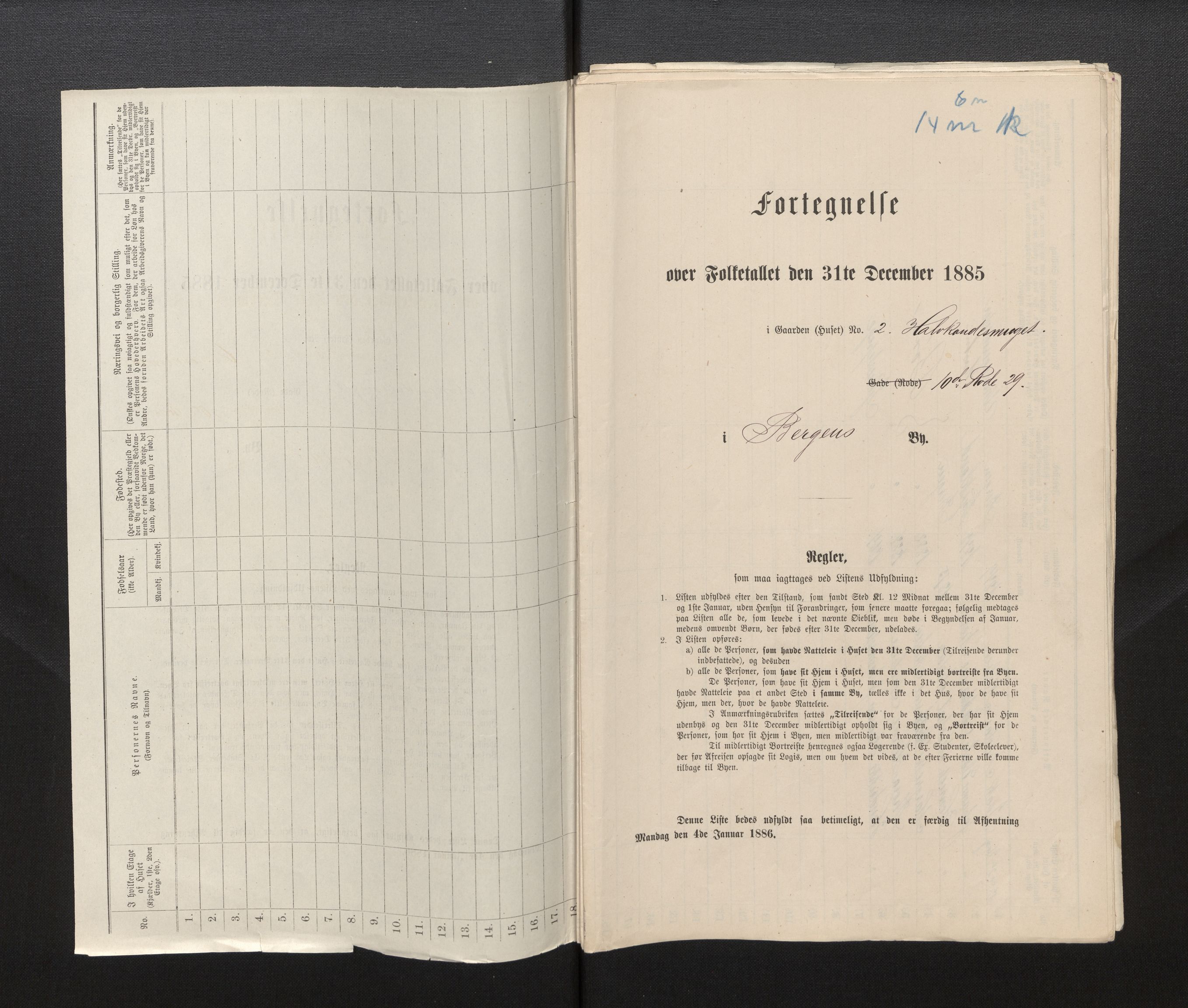 SAB, 1885 census for 1301 Bergen, 1885, p. 1841