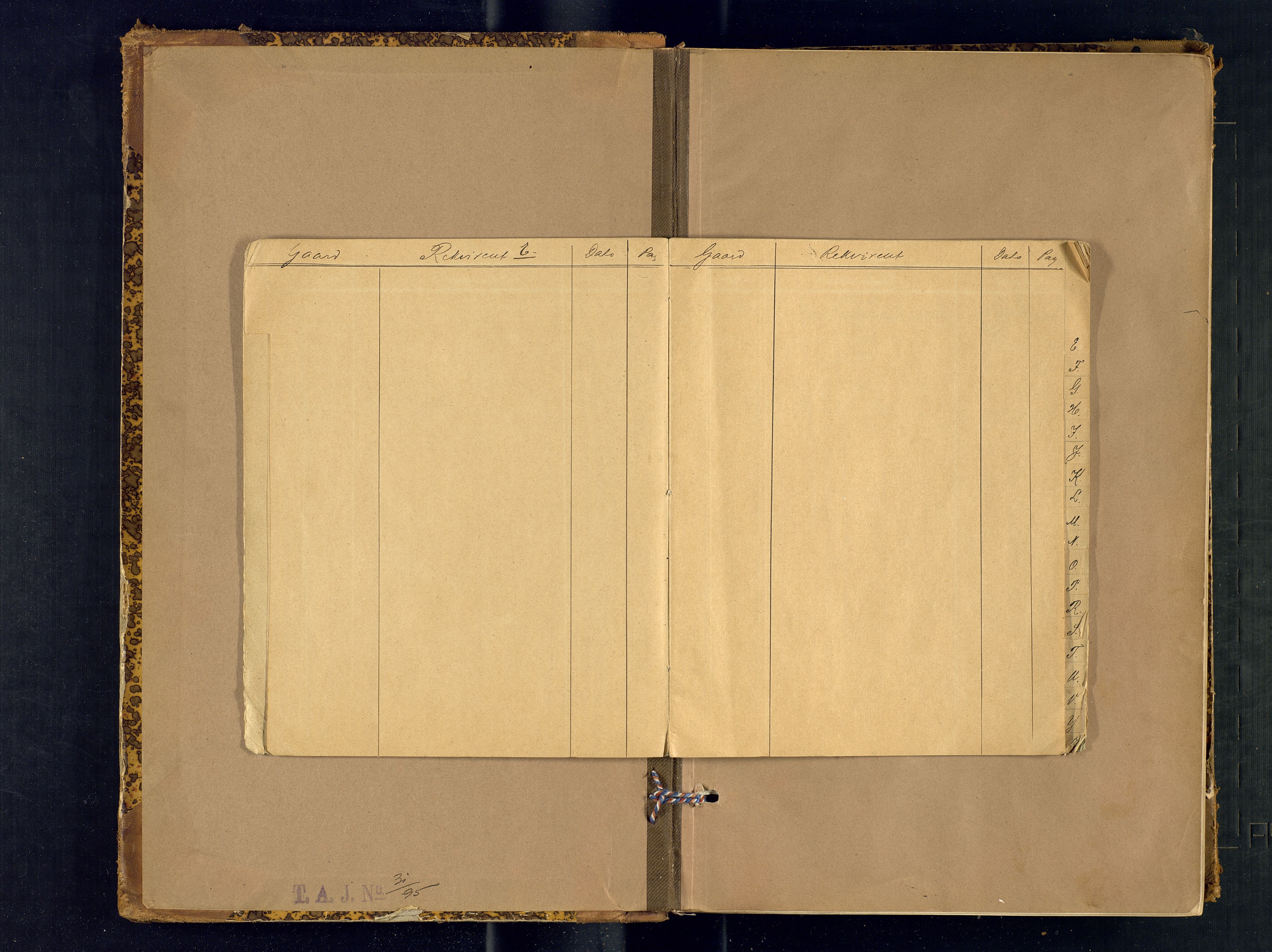 Harstad lensmannskontor, AV/SATØ-SATØ-10/F/Fr/Fra/L0596: Branntakstprotokoll (S). Merket I. Med register, 1893-1907