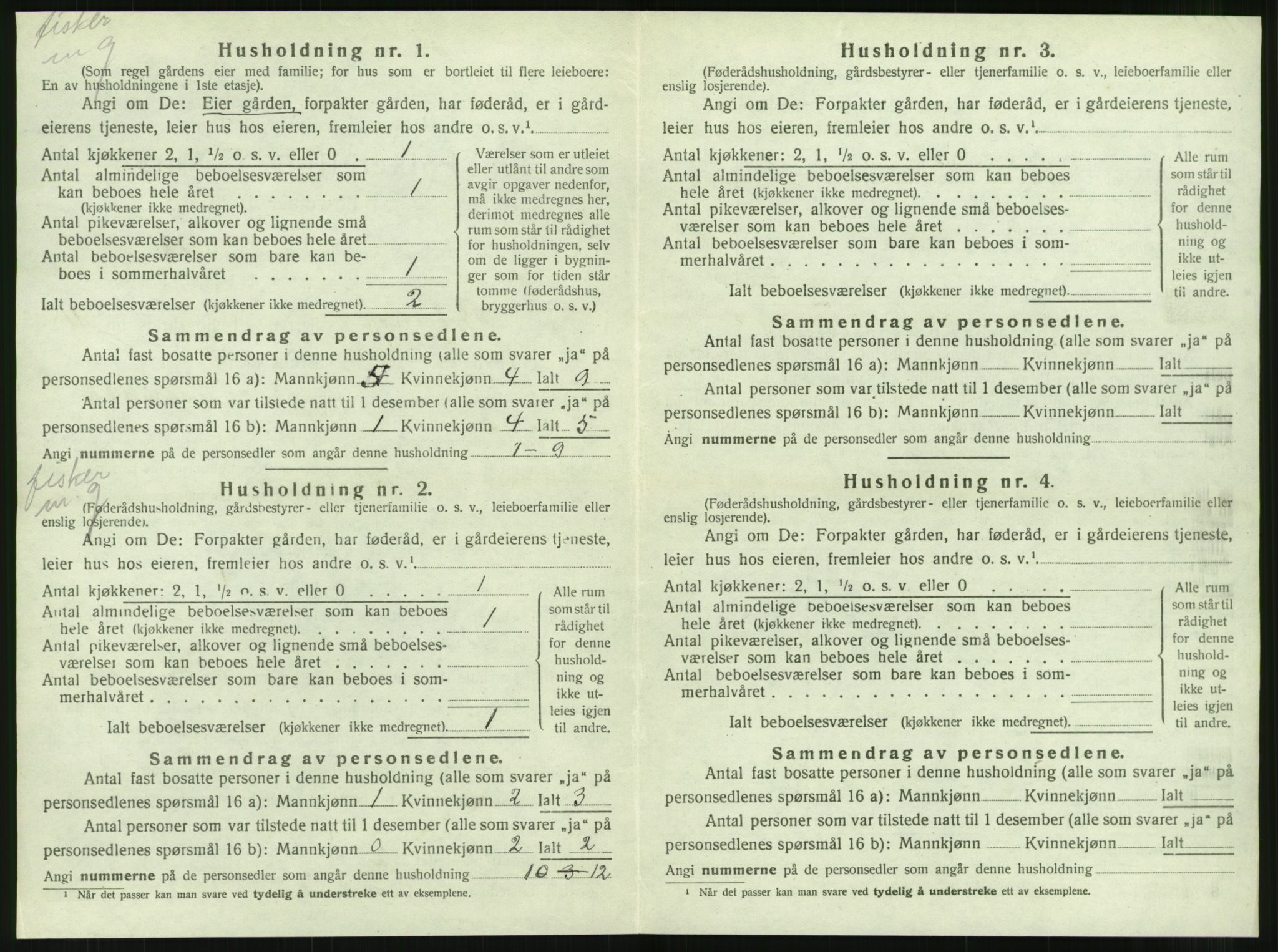 SAT, 1920 census for Brønnøy, 1920, p. 1173