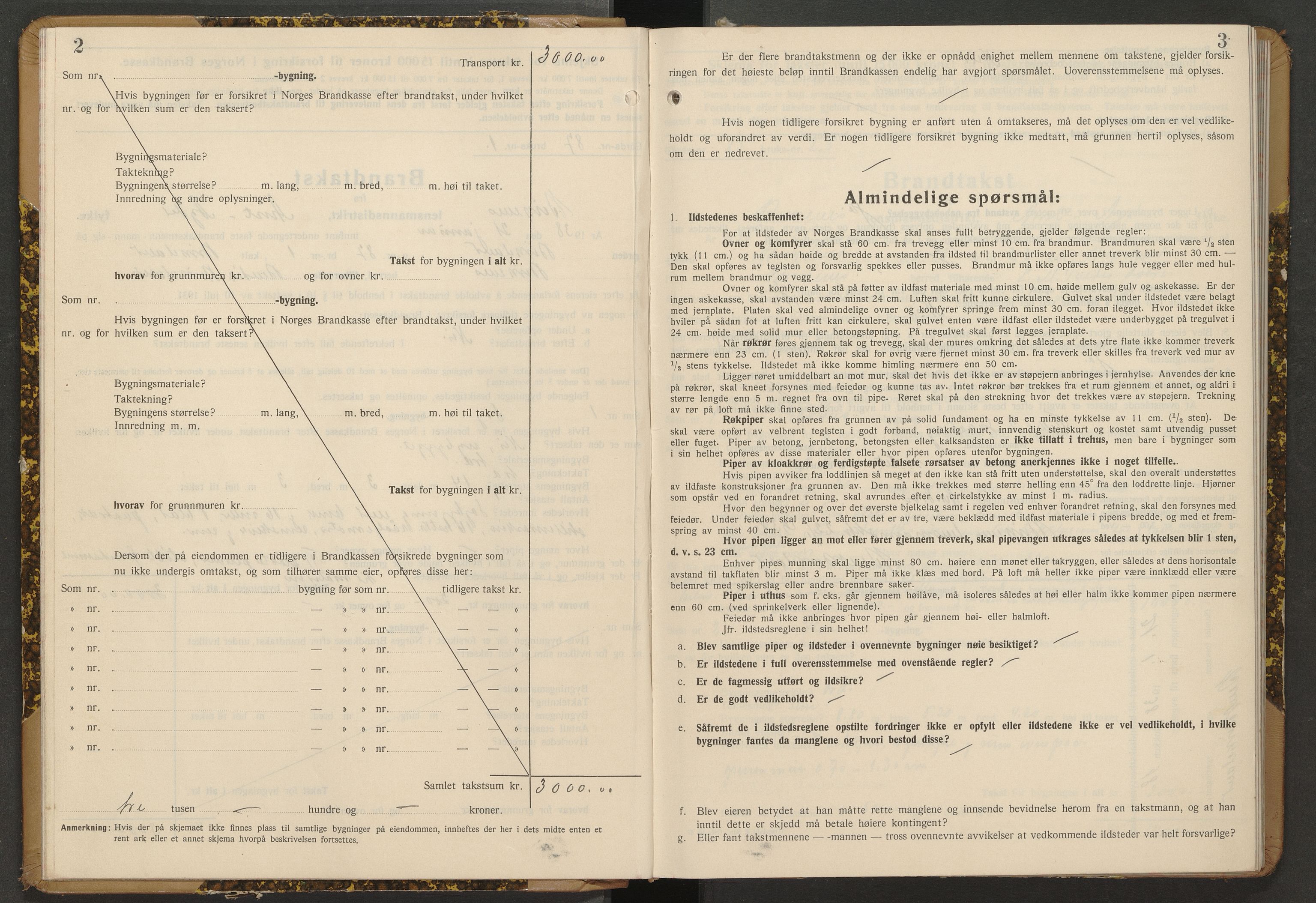 Norges Brannkasse Birkenes, AV/SAK-2241-0005/F/Fa/L0013: Branntakstprotokoll nr. 13 med gårdsnavnregister, 1938-1951