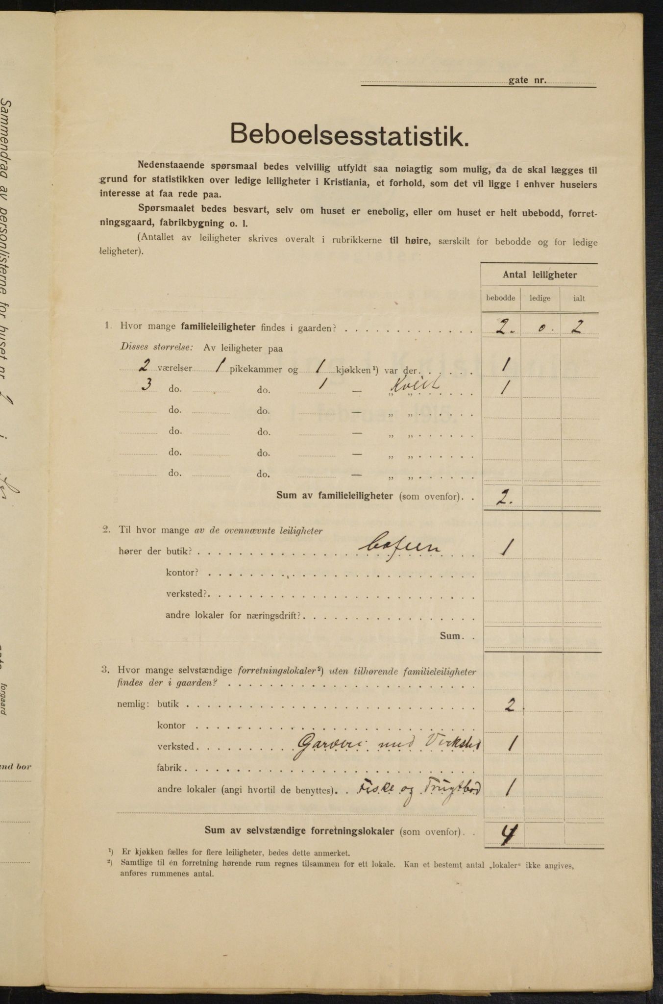 OBA, Municipal Census 1915 for Kristiania, 1915, p. 96865