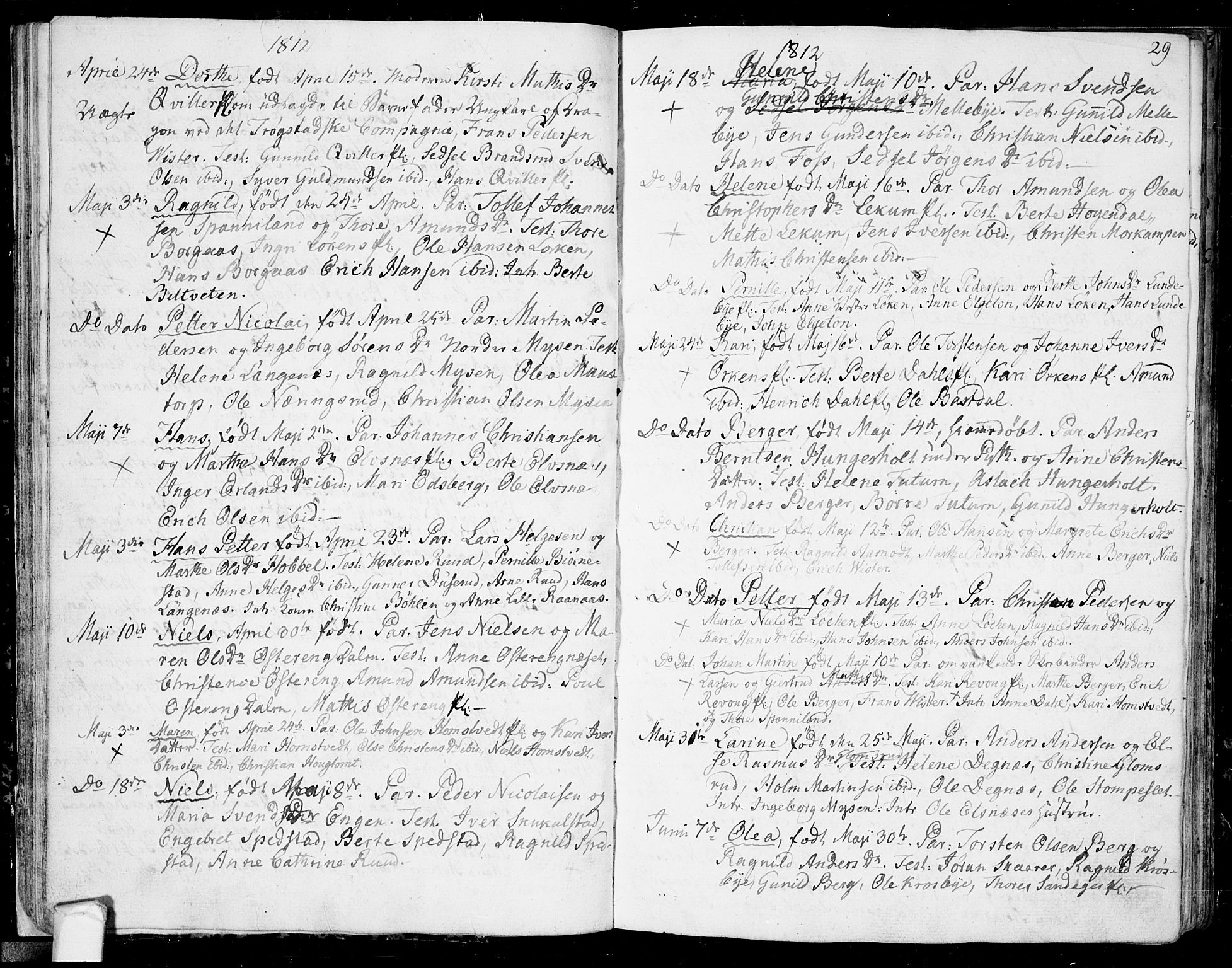 Eidsberg prestekontor Kirkebøker, SAO/A-10905/F/Fa/L0006: Parish register (official) no. I 6, 1807-1814, p. 29