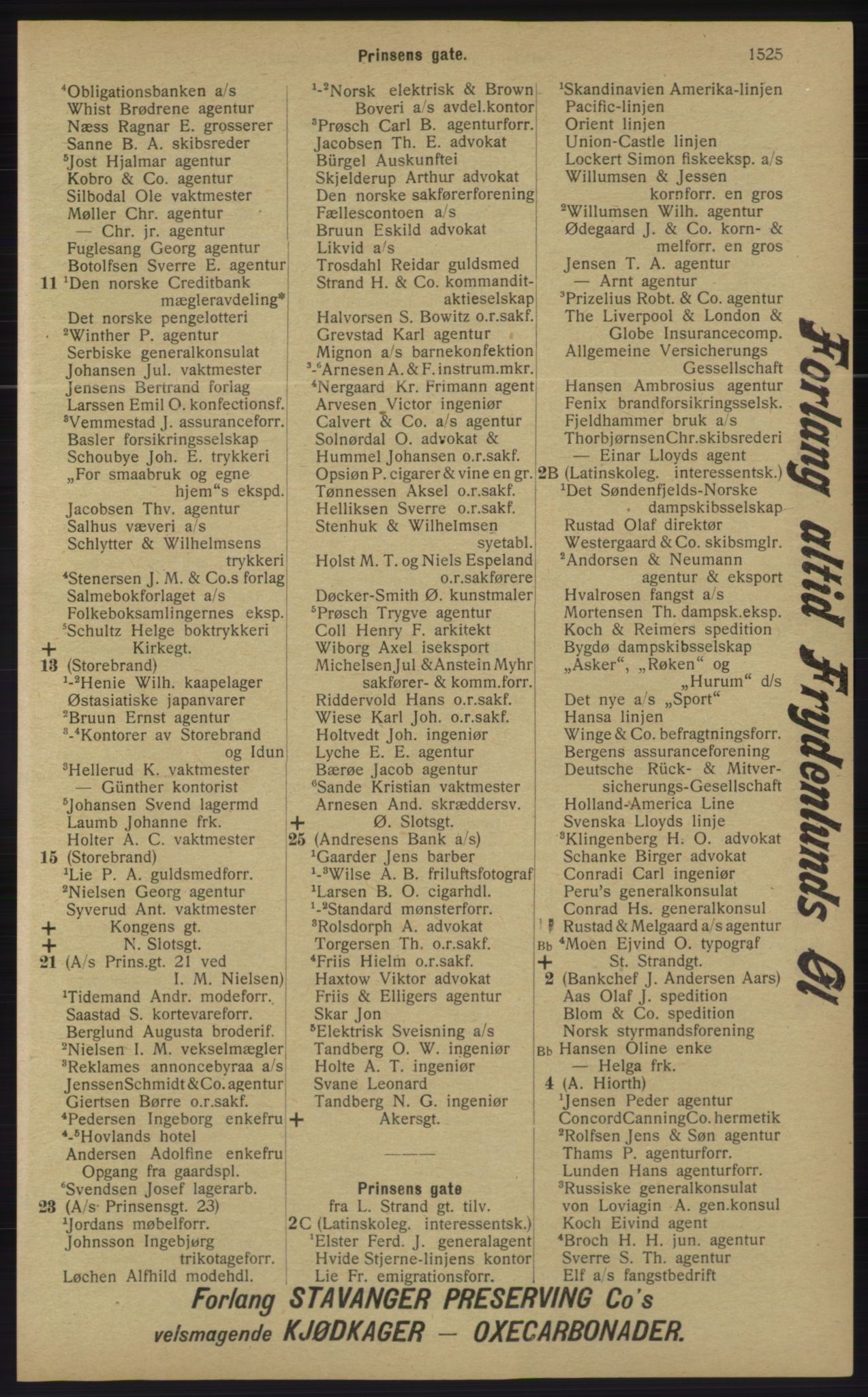 Kristiania/Oslo adressebok, PUBL/-, 1913, p. 1481