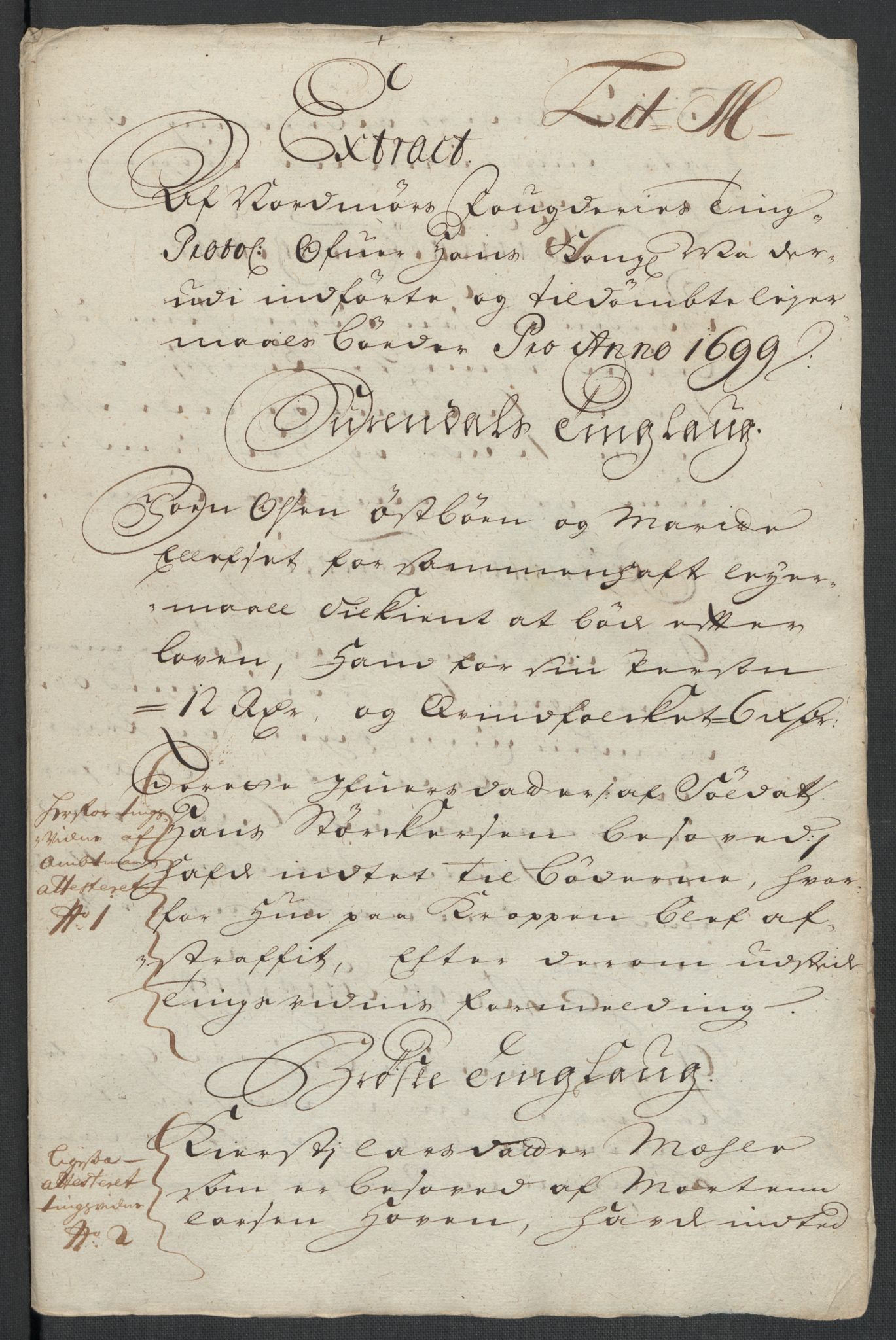 Rentekammeret inntil 1814, Reviderte regnskaper, Fogderegnskap, AV/RA-EA-4092/R56/L3738: Fogderegnskap Nordmøre, 1699, p. 100