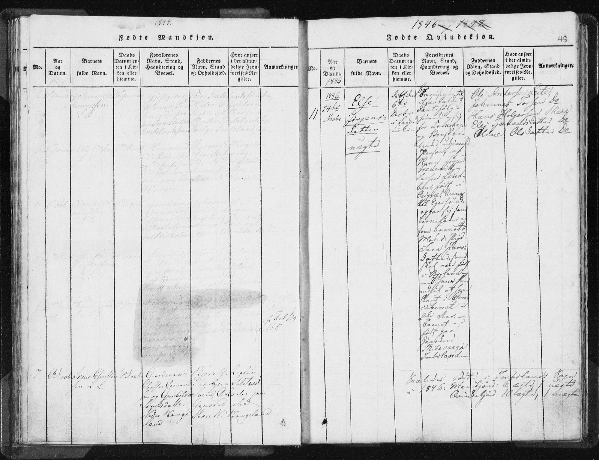 Vikedal sokneprestkontor, AV/SAST-A-101840/01/IV: Parish register (official) no. A 5, 1817-1850, p. 49