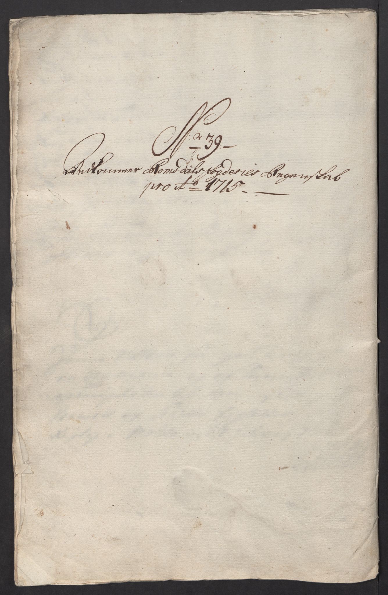 Rentekammeret inntil 1814, Reviderte regnskaper, Fogderegnskap, RA/EA-4092/R55/L3663: Fogderegnskap Romsdal, 1715-1716, p. 256
