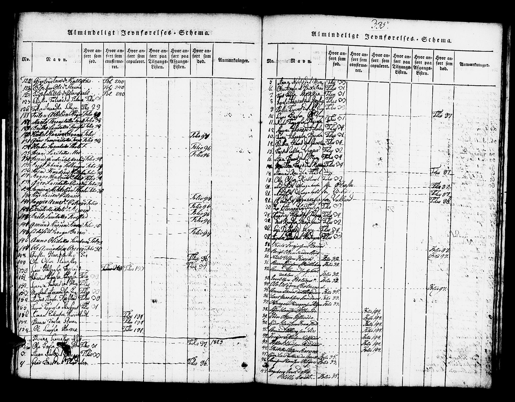 Kvam sokneprestembete, AV/SAB-A-76201/H/Haa: Parish register (official) no. A 6, 1818-1832, p. 335