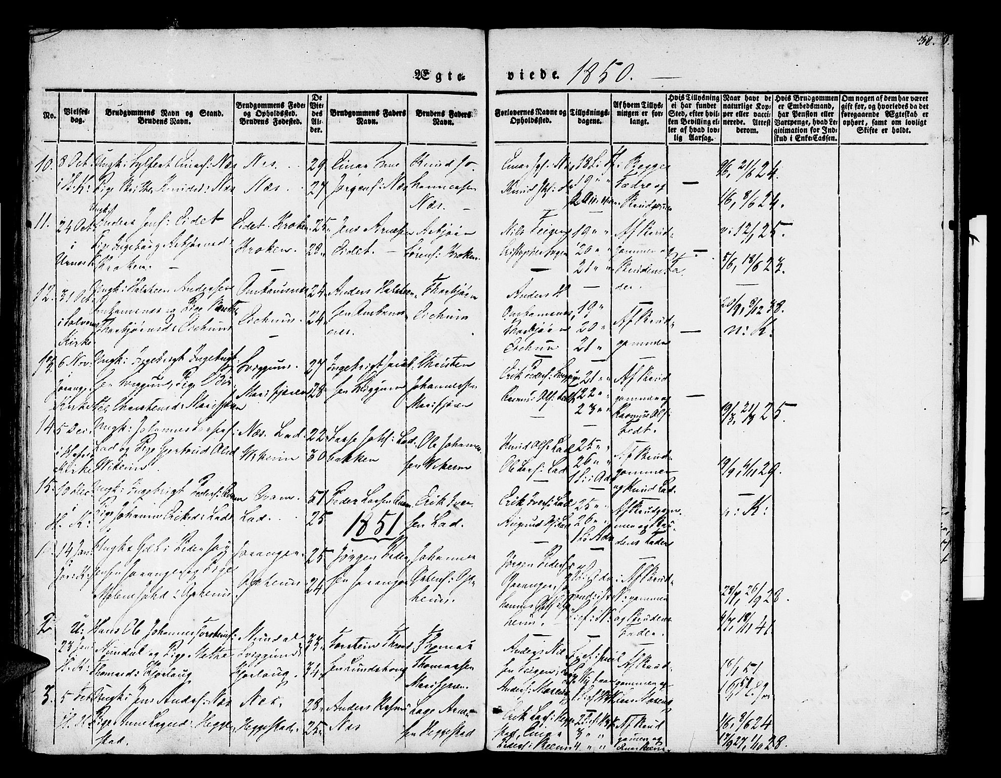 Hafslo sokneprestembete, SAB/A-80301/H/Haa/Haaa/L0007: Parish register (official) no. A 7, 1834-1854, p. 38