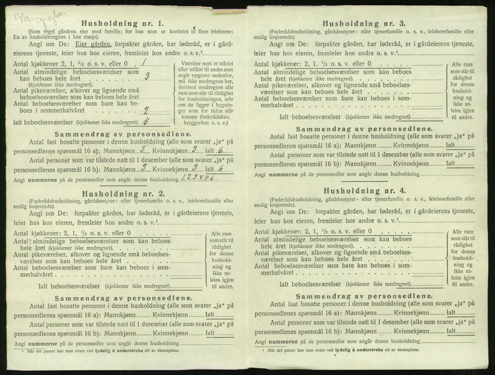 SAT, 1920 census for Sandøy, 1920, p. 75