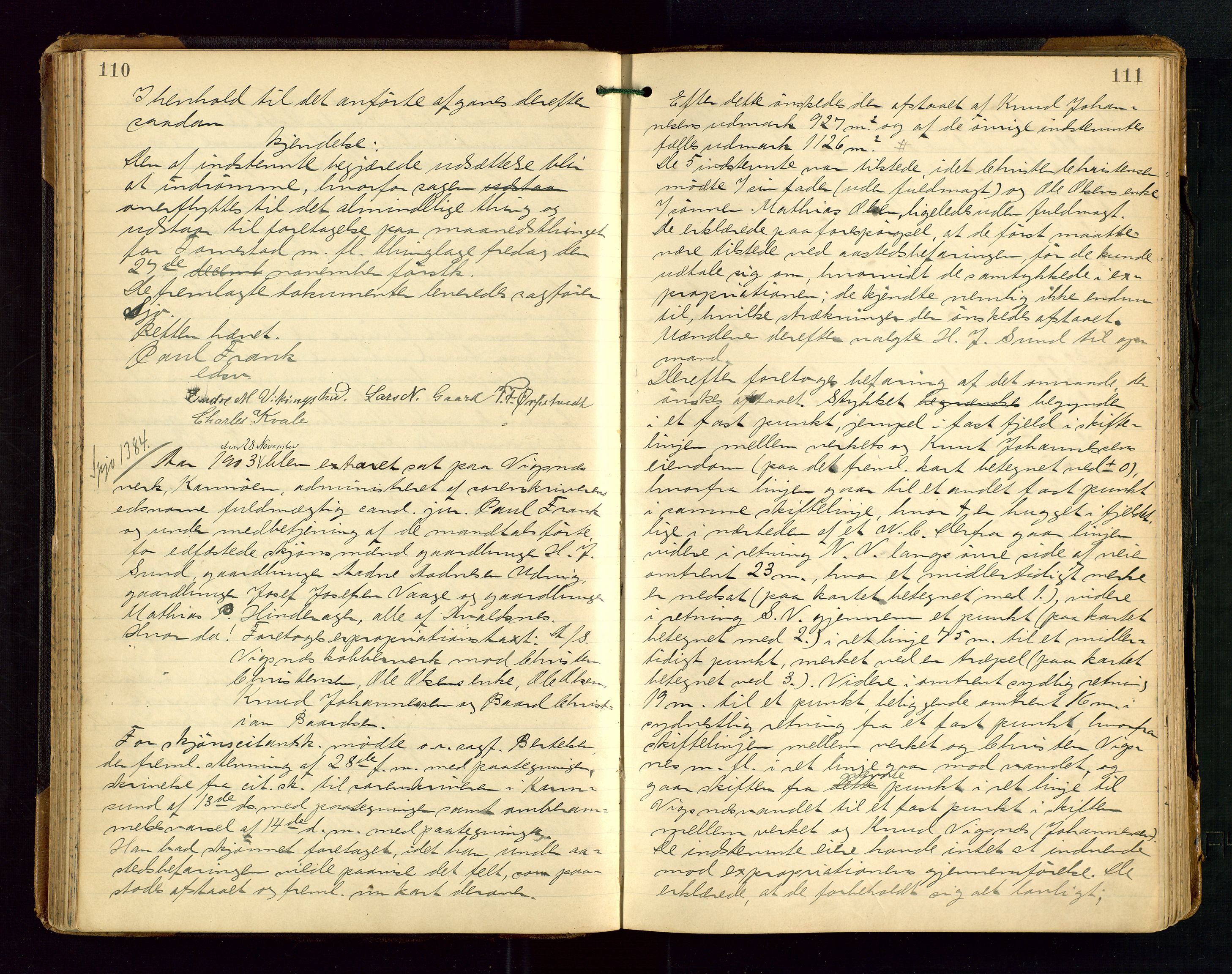 Karmsund sorenskriveri, AV/SAST-A-100311/01/I/IA/IABD/L0006: EKSTRARETTSPROTOKOLL, 1901-1911, p. 110-111