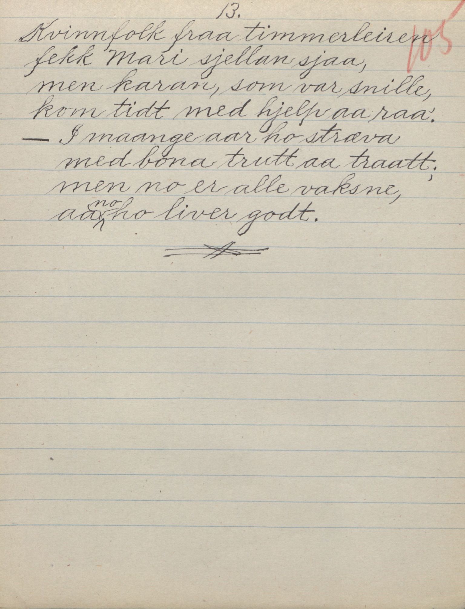 Rikard Berge, TEMU/TGM-A-1003/F/L0017/0012: 551-599 / 562 For det meste brev til Berge, 1910-1950, p. 105