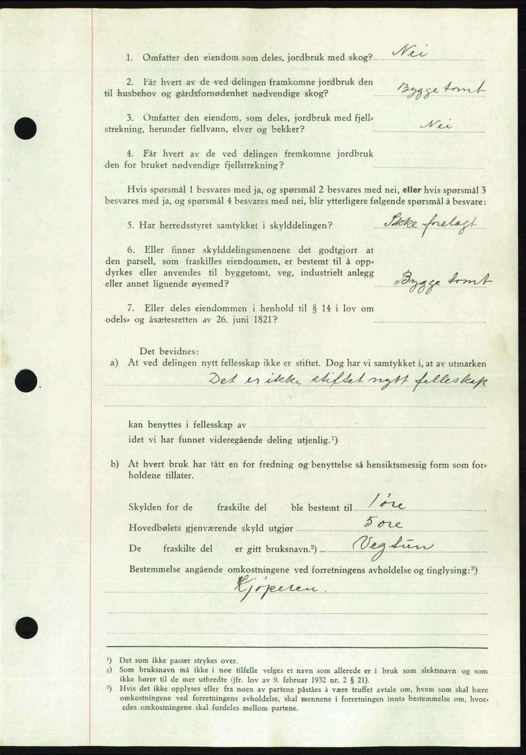 Romsdal sorenskriveri, SAT/A-4149/1/2/2C: Mortgage book no. A22, 1947-1947, Diary no: : 439/1947