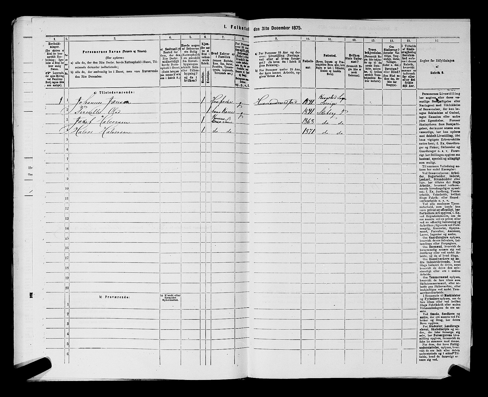 RA, 1875 census for 0115P Skjeberg, 1875, p. 379