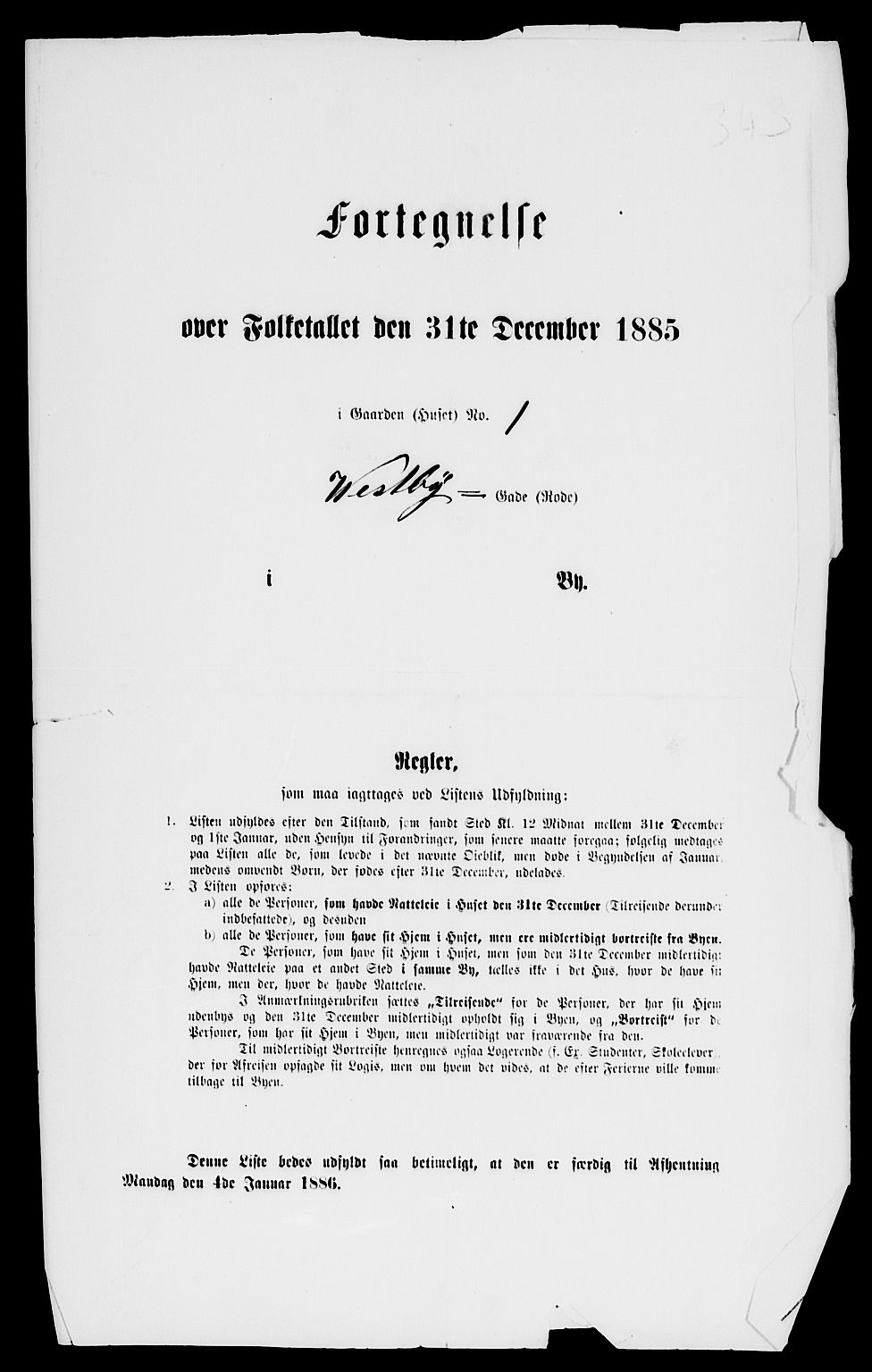 RA, 1885 census for 0301 Kristiania, 1885, p. 11073