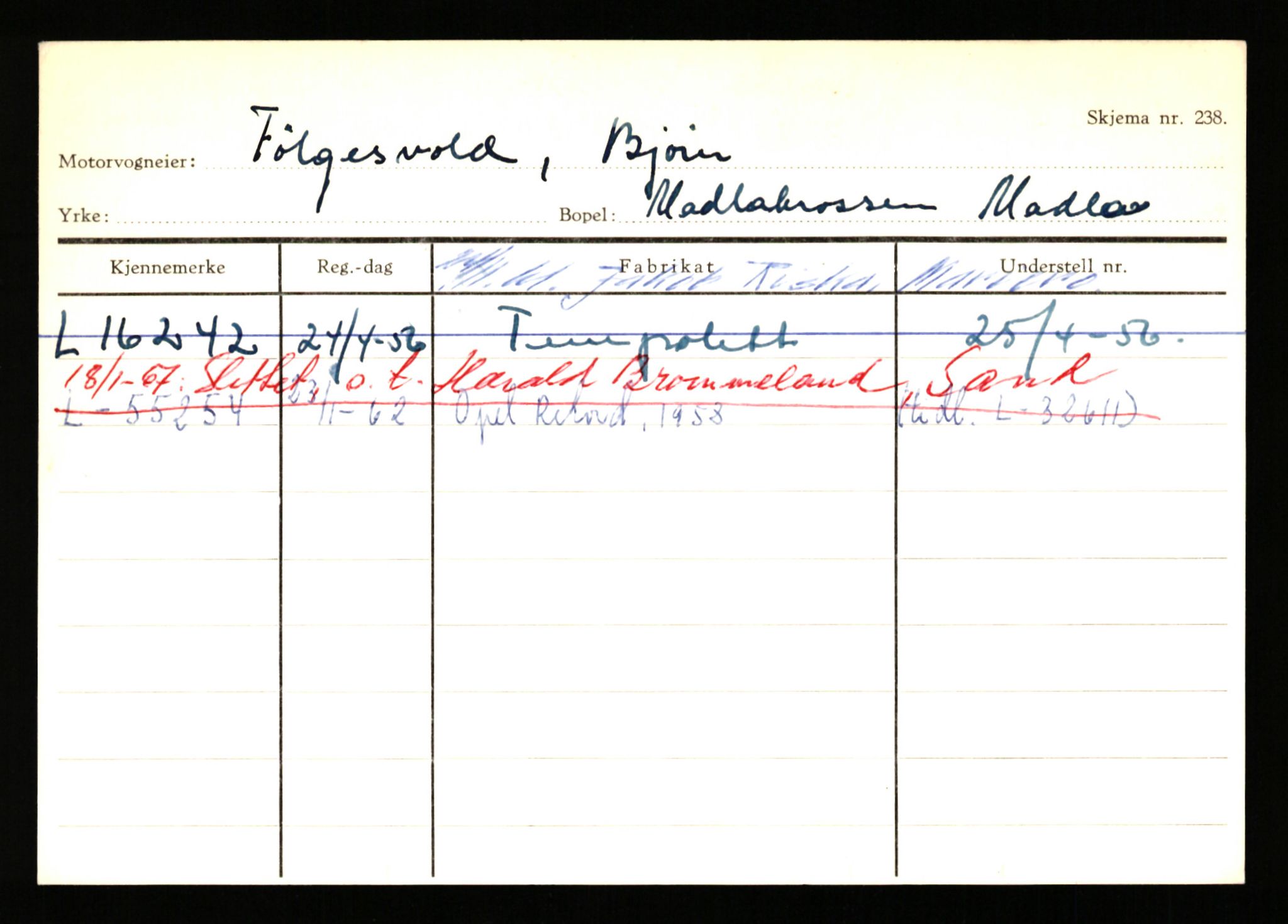 Stavanger trafikkstasjon, SAST/A-101942/0/H/L0010: Fuglestad - Gjestland, 1930-1971, p. 565