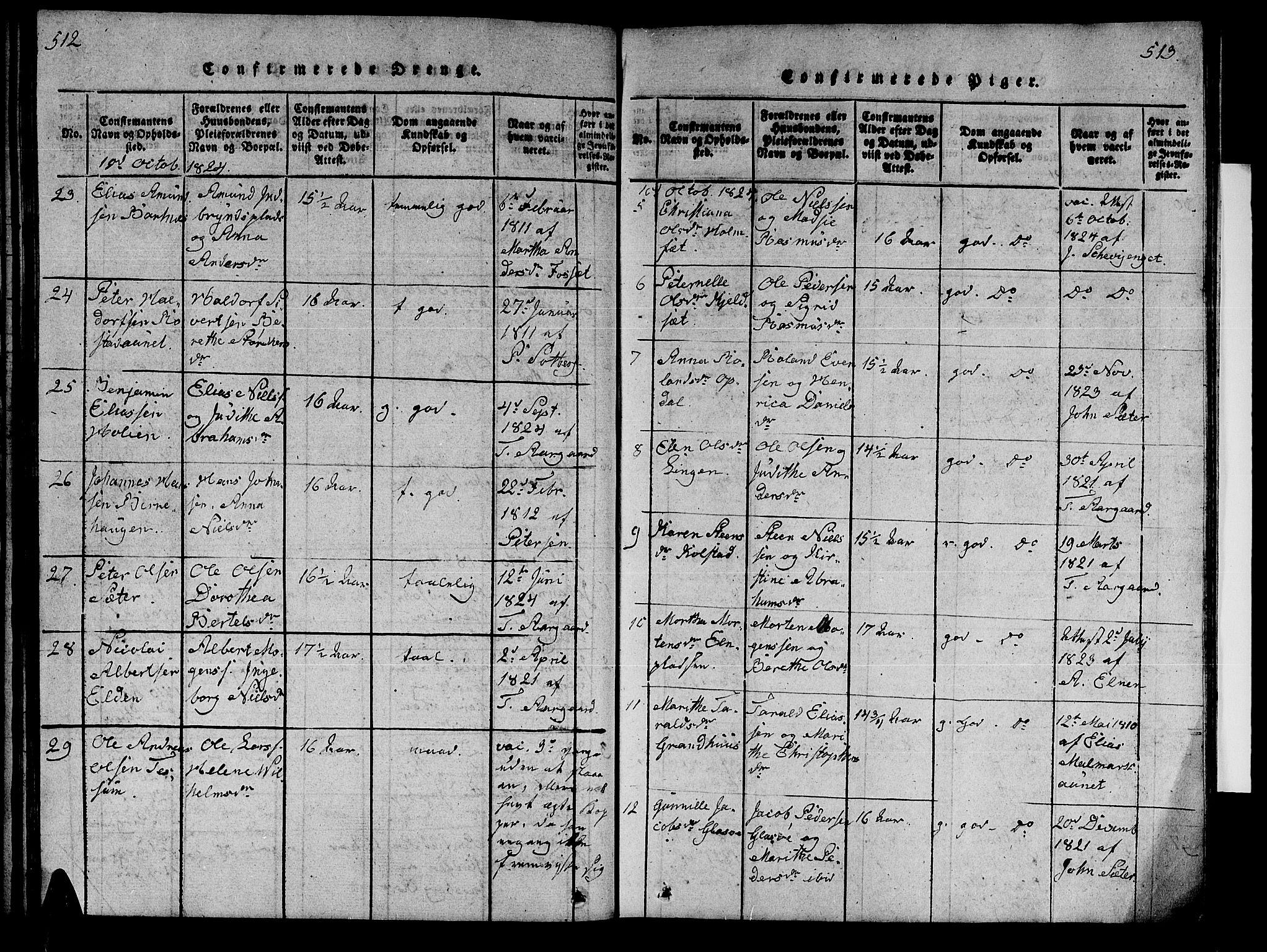 Ministerialprotokoller, klokkerbøker og fødselsregistre - Nord-Trøndelag, SAT/A-1458/741/L0400: Parish register (copy) no. 741C01, 1817-1825, p. 512-513