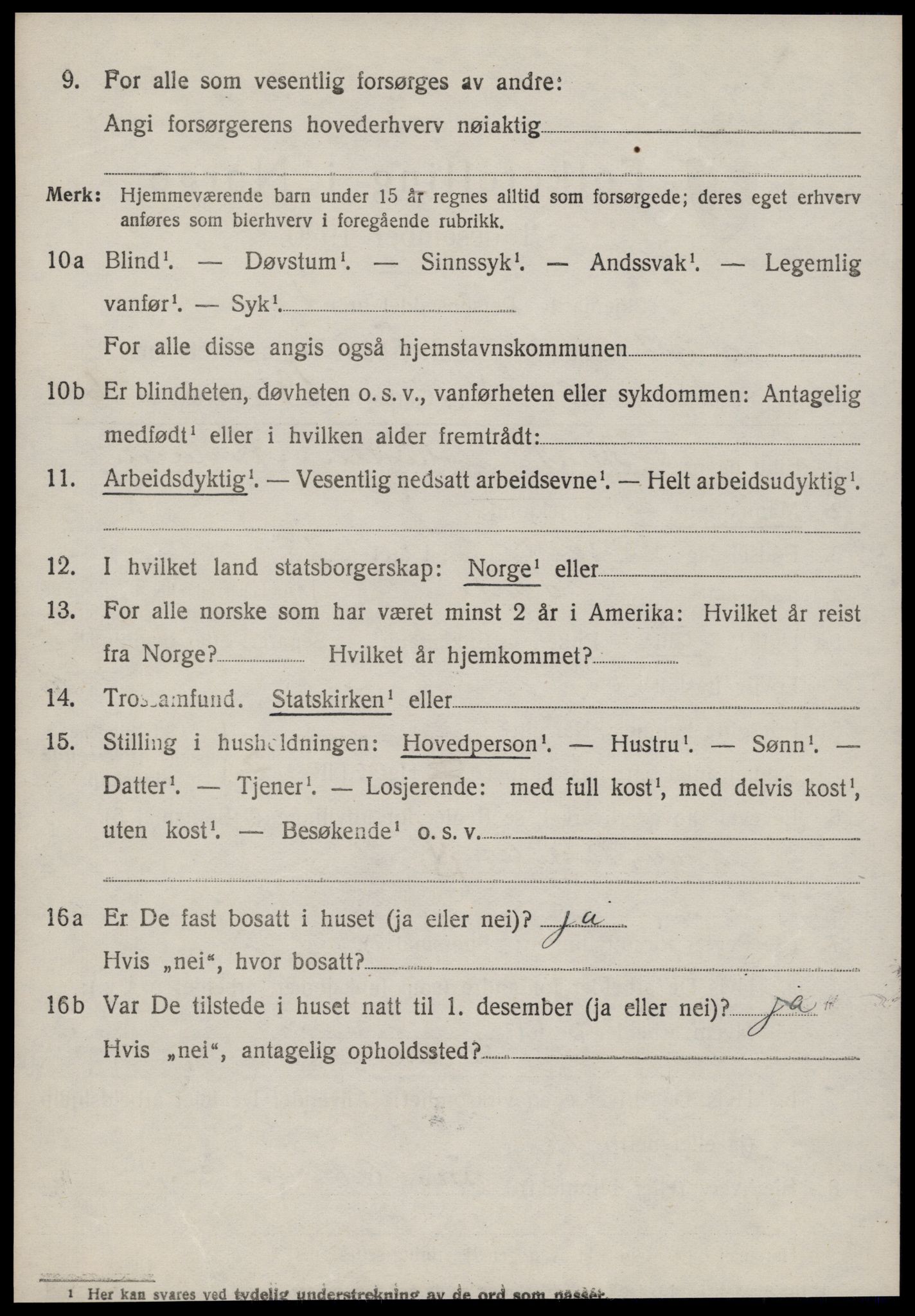 SAT, 1920 census for Sylte, 1920, p. 1922