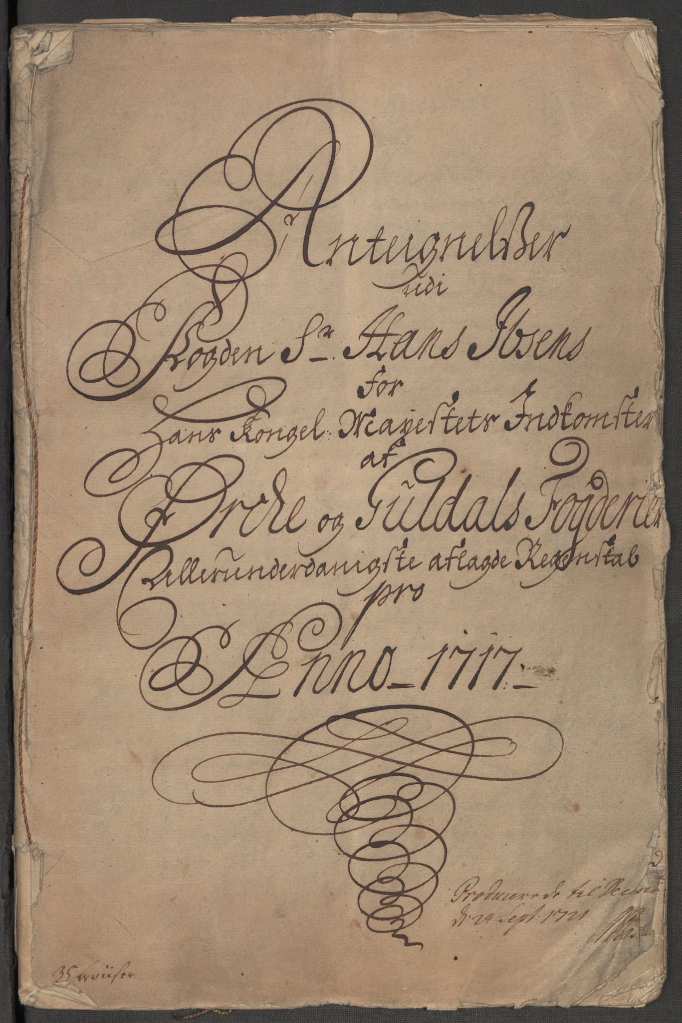 Rentekammeret inntil 1814, Reviderte regnskaper, Fogderegnskap, RA/EA-4092/R60/L3970: Fogderegnskap Orkdal og Gauldal, 1717, p. 6