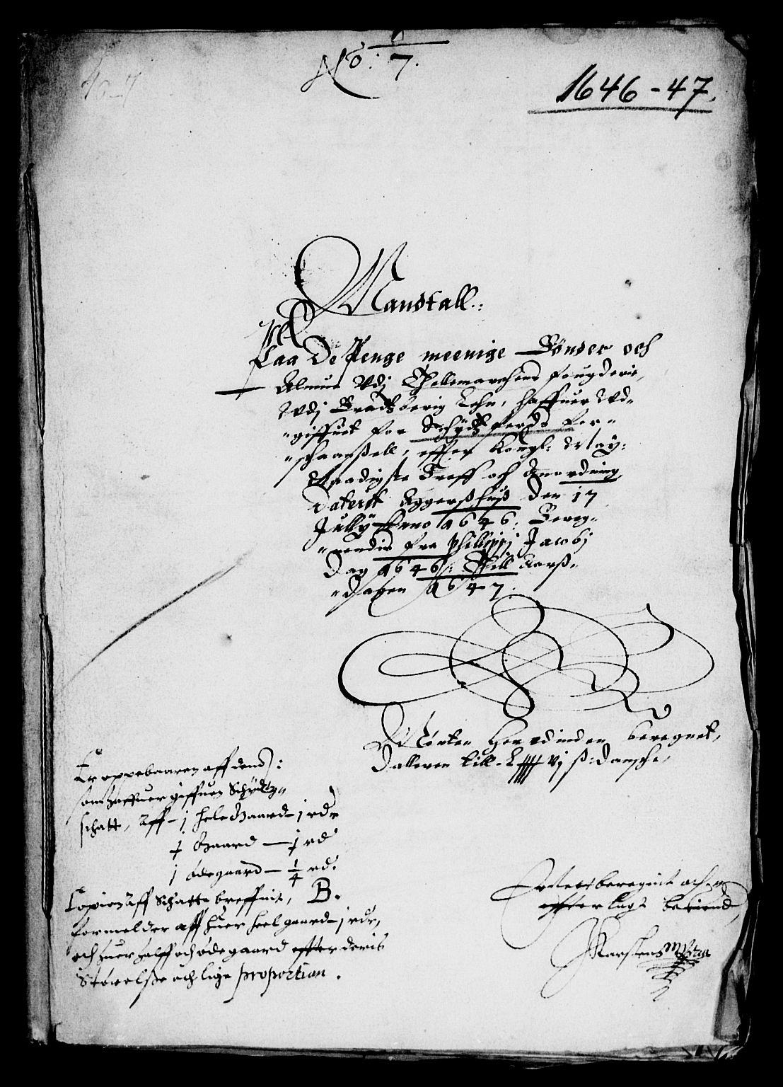 Rentekammeret inntil 1814, Reviderte regnskaper, Lensregnskaper, RA/EA-5023/R/Rb/Rbp/L0033: Bratsberg len, 1646-1648