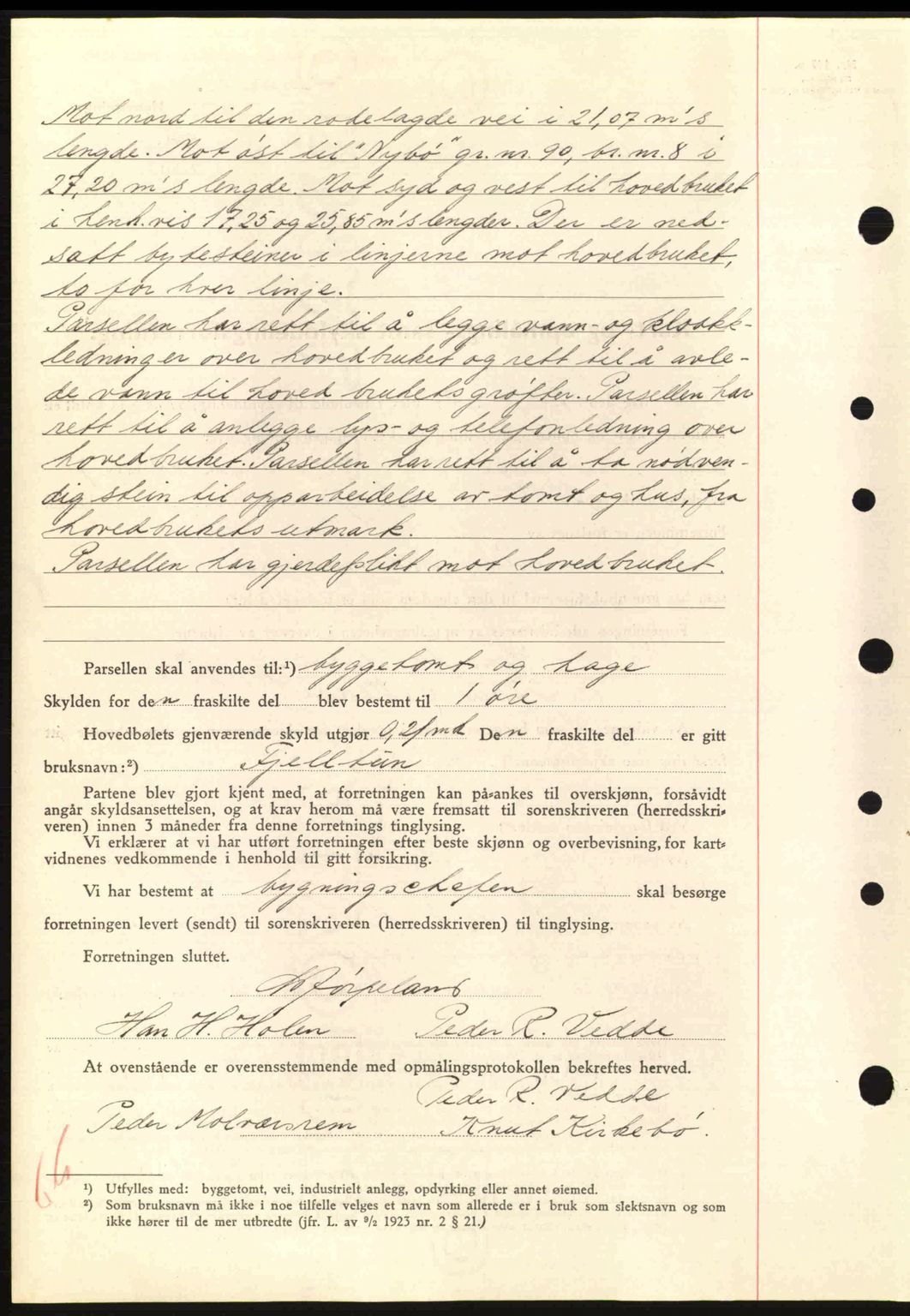 Nordre Sunnmøre sorenskriveri, AV/SAT-A-0006/1/2/2C/2Ca: Mortgage book no. A9, 1940-1940, Diary no: : 1286/1940