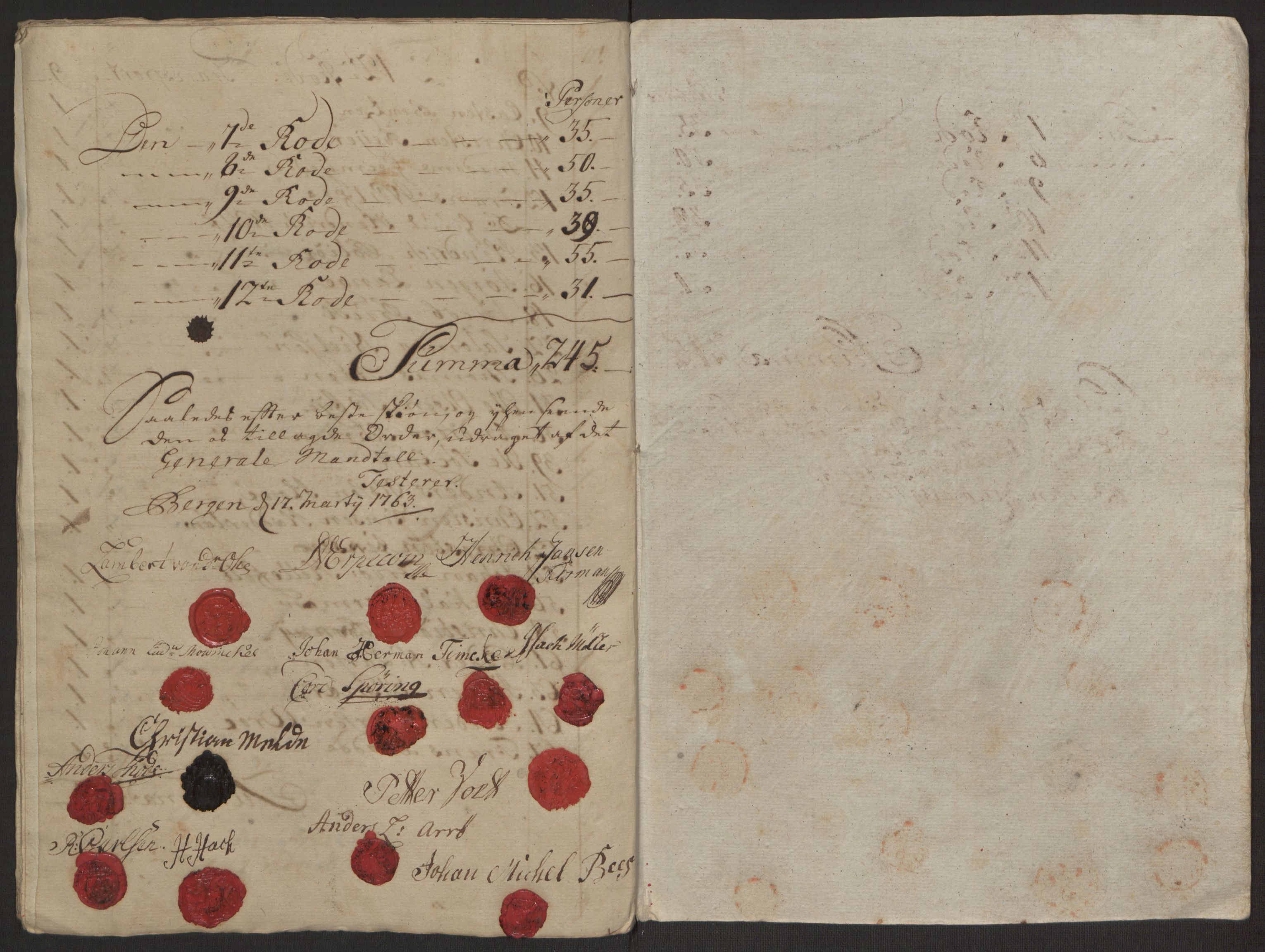 Rentekammeret inntil 1814, Reviderte regnskaper, Byregnskaper, RA/EA-4066/R/Rp/L0365/0001: [P20] Kontribusjonsregnskap / Ekstraskatt, 1762, p. 216