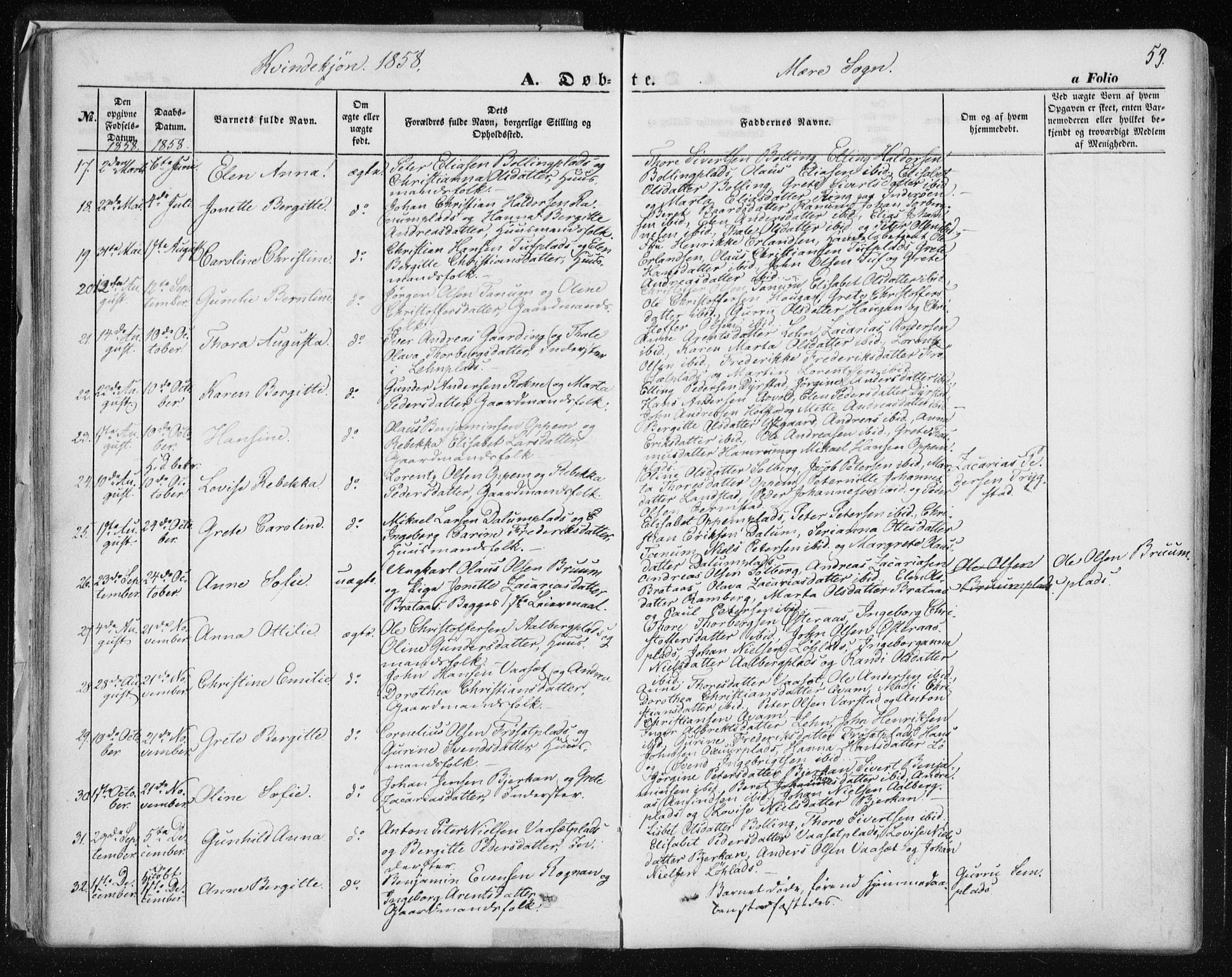 Ministerialprotokoller, klokkerbøker og fødselsregistre - Nord-Trøndelag, AV/SAT-A-1458/735/L0342: Parish register (official) no. 735A07 /1, 1849-1862, p. 53