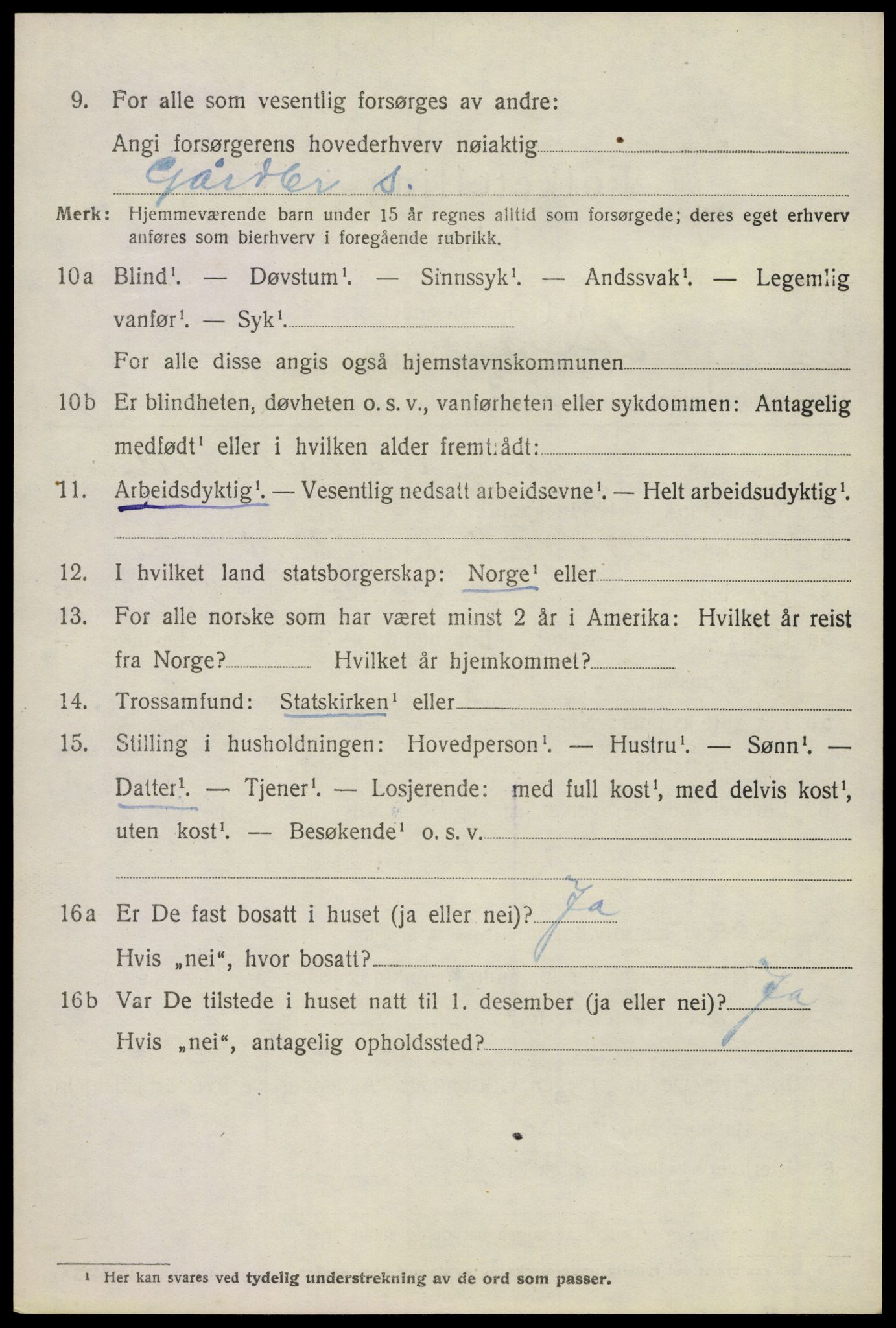 SAKO, 1920 census for Stokke, 1920, p. 2065