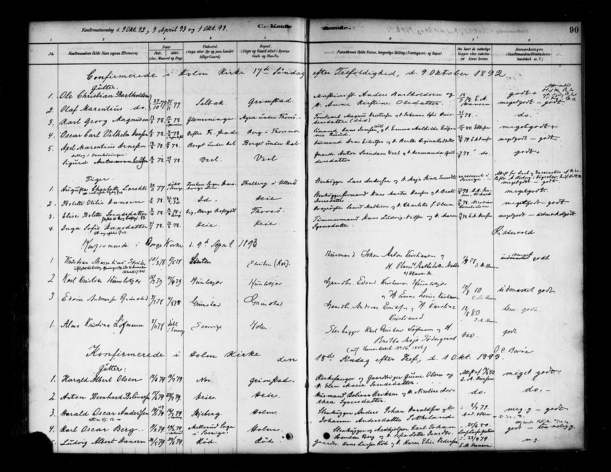 Borge prestekontor Kirkebøker, AV/SAO-A-10903/F/Fb/L0003: Parish register (official) no. II 3, 1878-1902, p. 90