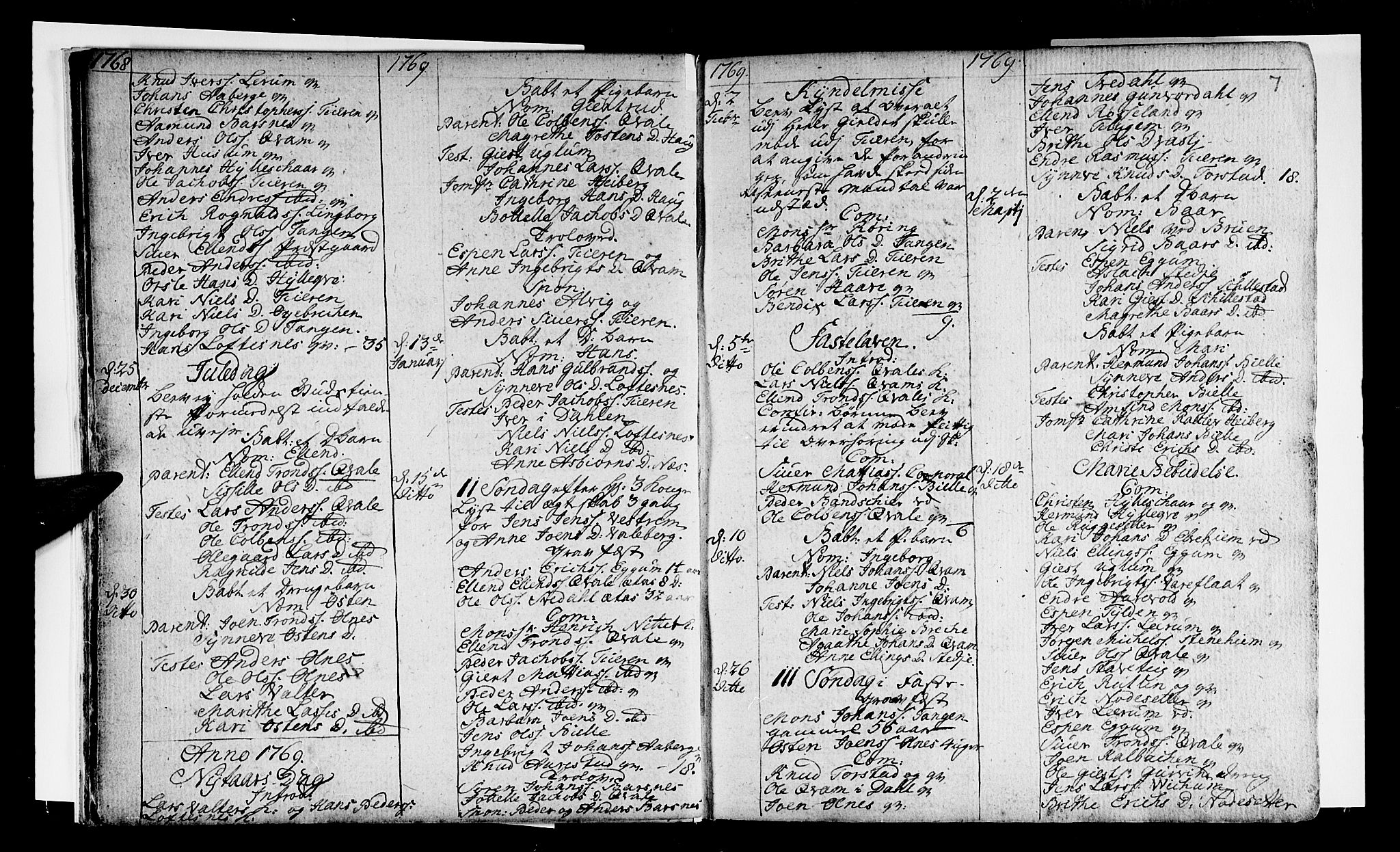 Sogndal sokneprestembete, SAB/A-81301/H/Haa/Haaa/L0005: Parish register (official) no. A 5, 1768-1782, p. 7