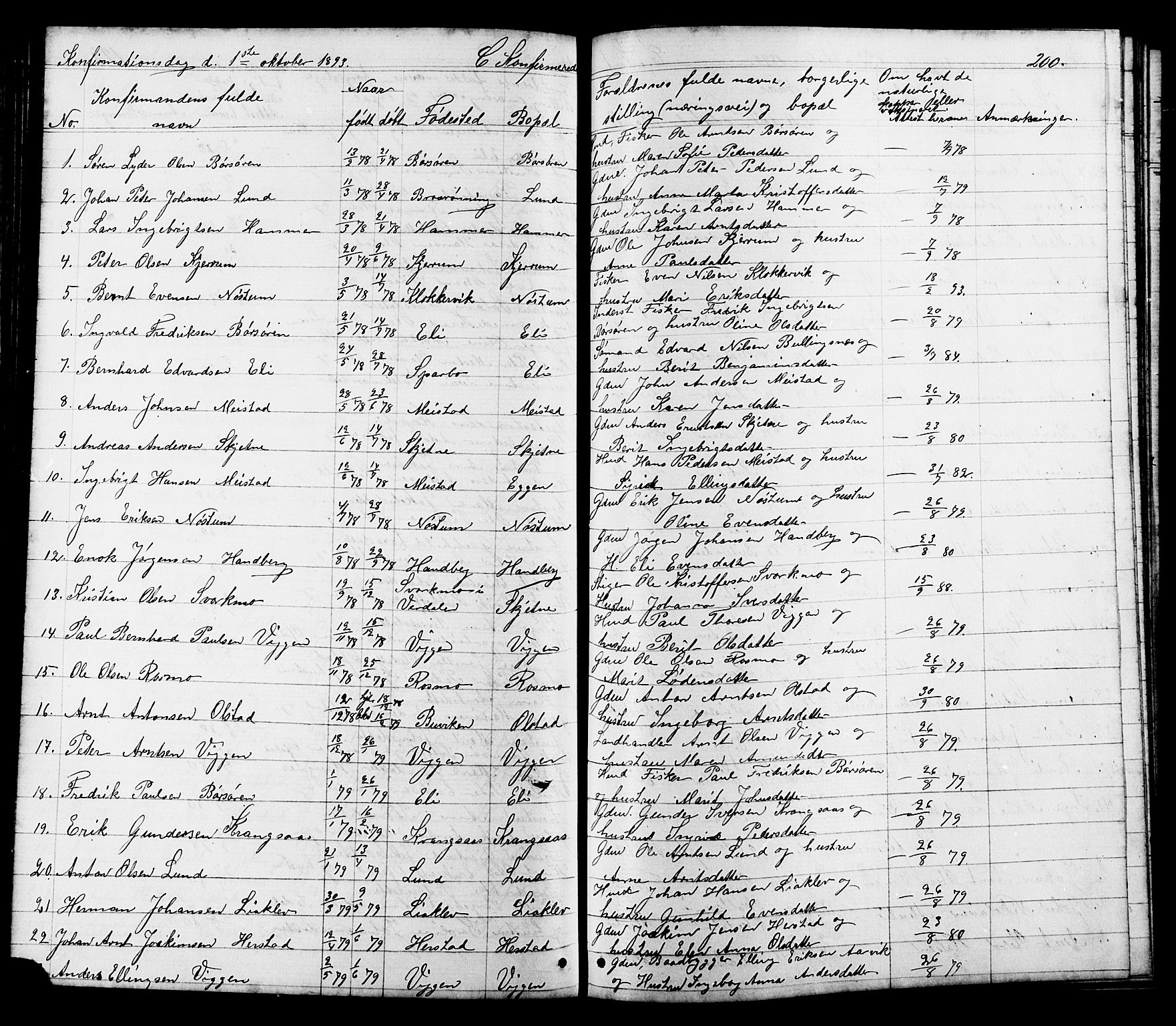 Ministerialprotokoller, klokkerbøker og fødselsregistre - Sør-Trøndelag, SAT/A-1456/665/L0777: Parish register (copy) no. 665C02, 1867-1915, p. 200