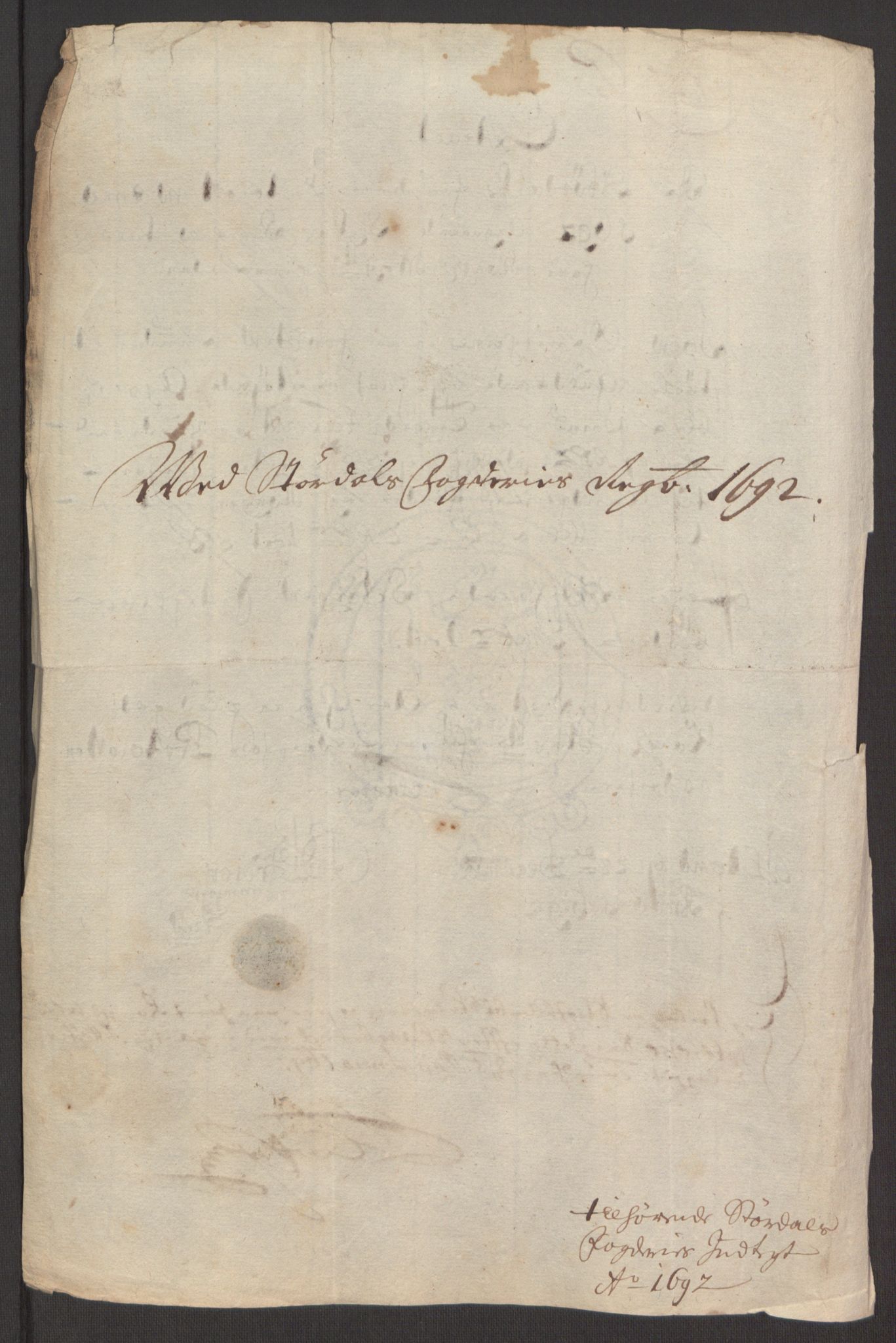 Rentekammeret inntil 1814, Reviderte regnskaper, Fogderegnskap, RA/EA-4092/R62/L4185: Fogderegnskap Stjørdal og Verdal, 1692, p. 215
