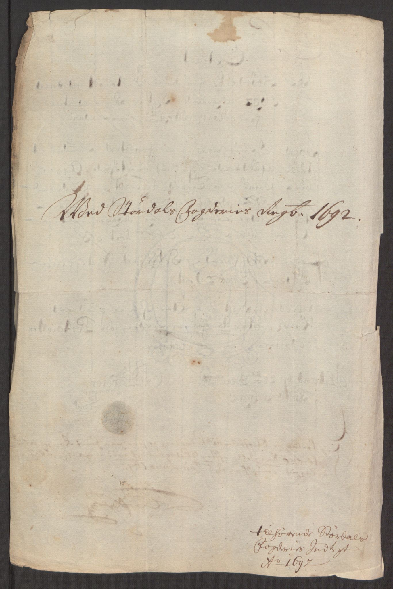 Rentekammeret inntil 1814, Reviderte regnskaper, Fogderegnskap, AV/RA-EA-4092/R62/L4185: Fogderegnskap Stjørdal og Verdal, 1692, p. 215