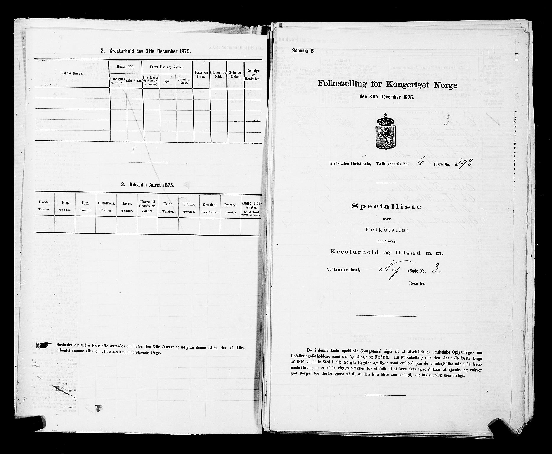 RA, 1875 census for 0301 Kristiania, 1875, p. 890