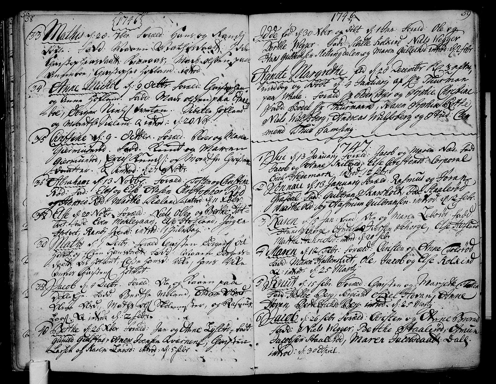 Andebu kirkebøker, AV/SAKO-A-336/F/Fa/L0002: Parish register (official) no. 2, 1733-1802, p. 58-59